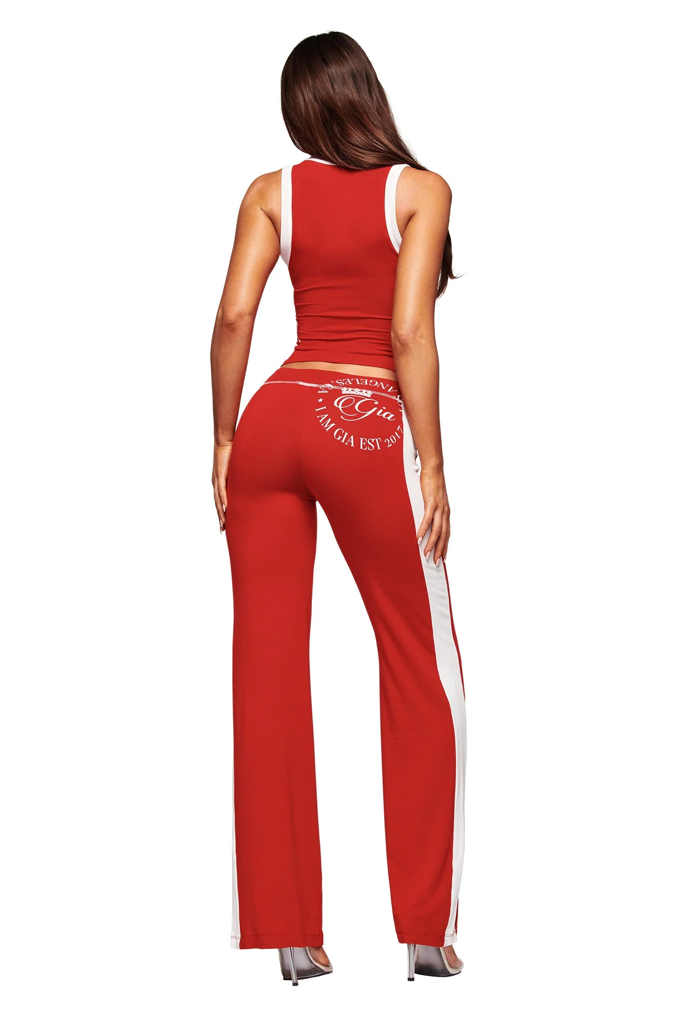 BLARE PANELLED TRACKPANT - RED - Image 2