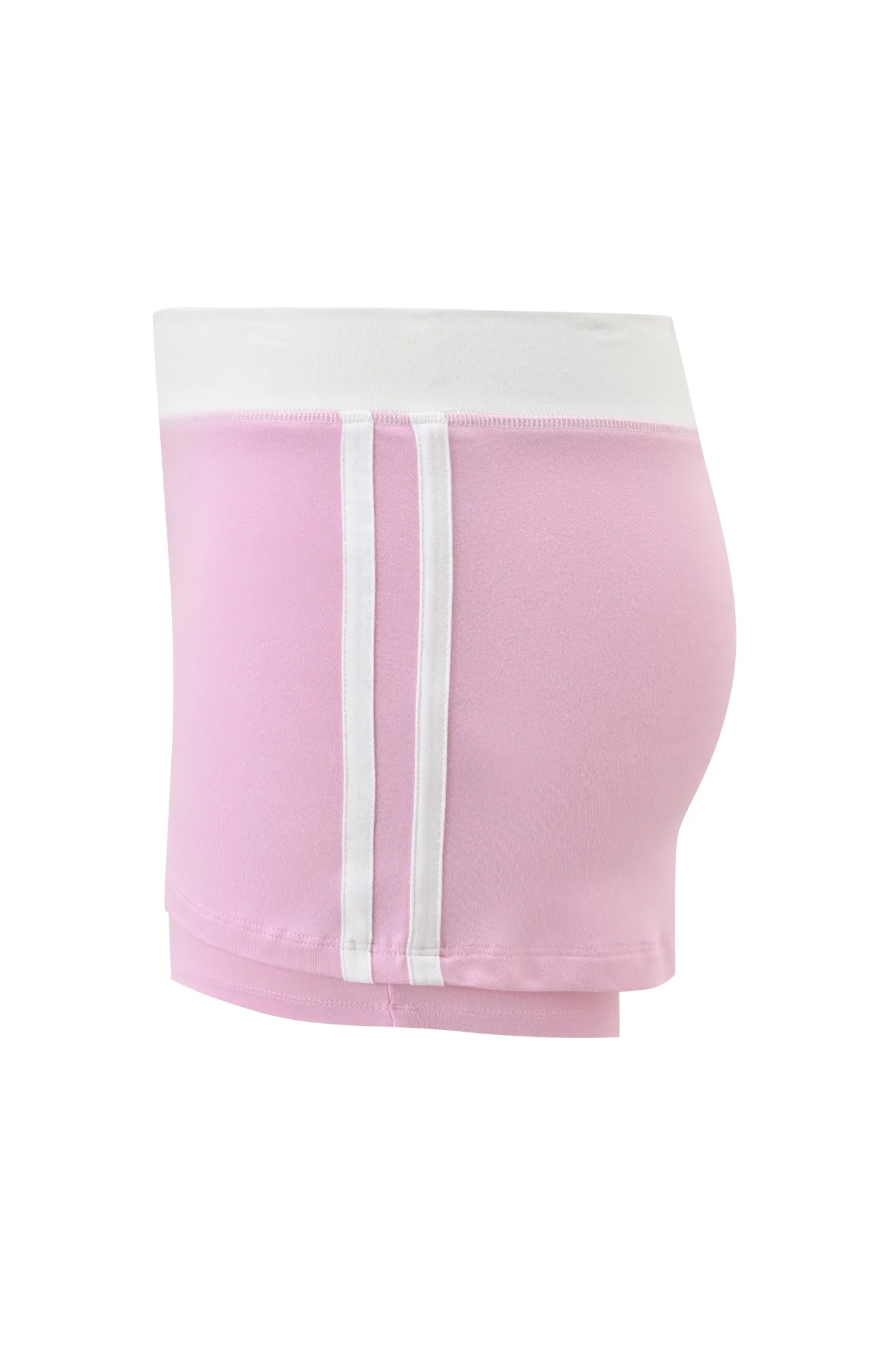 BLARE PIPING MICRO SKORT - BABY PINK AND WHITE - Image 11