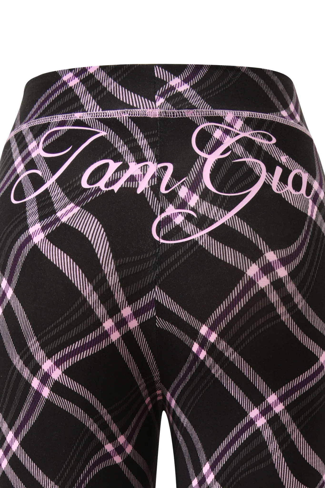 BLARE TRACKPANT - BLACK WARPED PLAID - Image 7