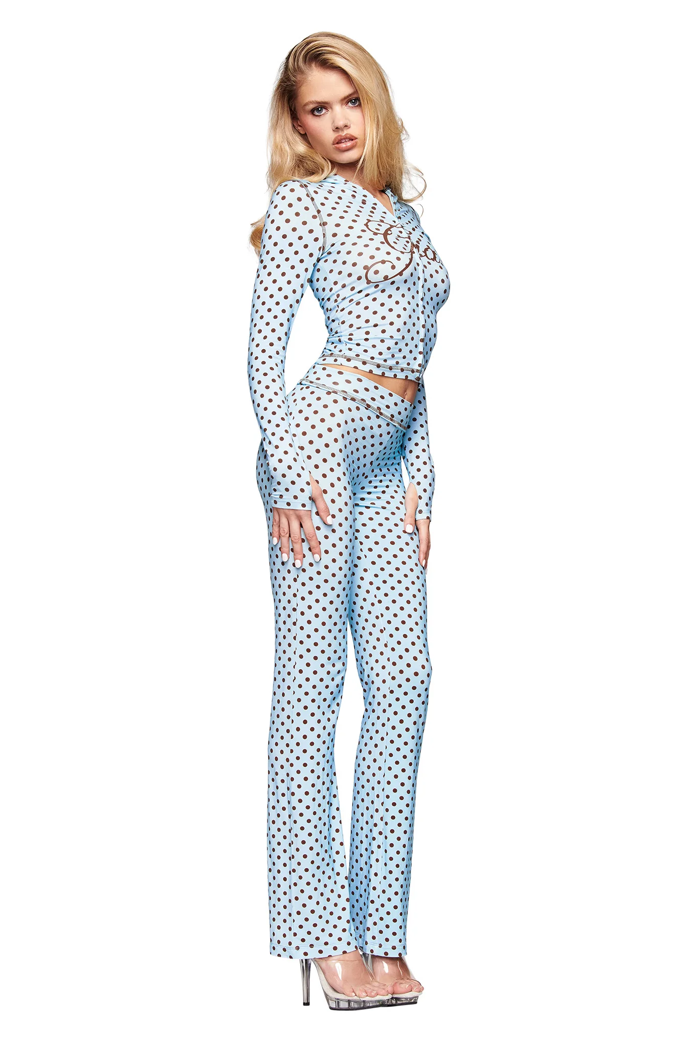 BLARE TRACKPANT - BLUE POLKA DOT - Image 2