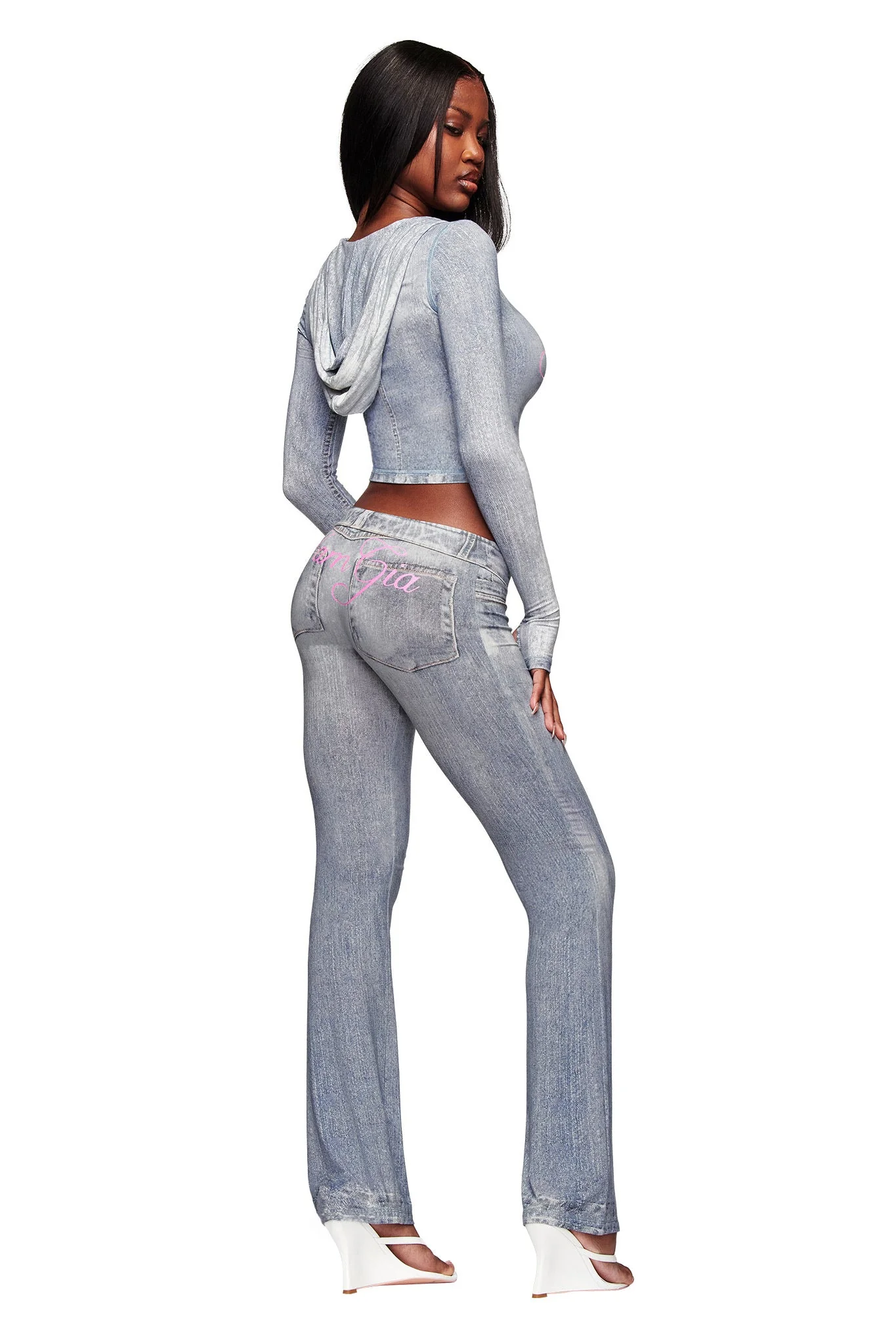 BLARE TRACKPANT - DENIM TROMPE L'OEIL - Image 2
