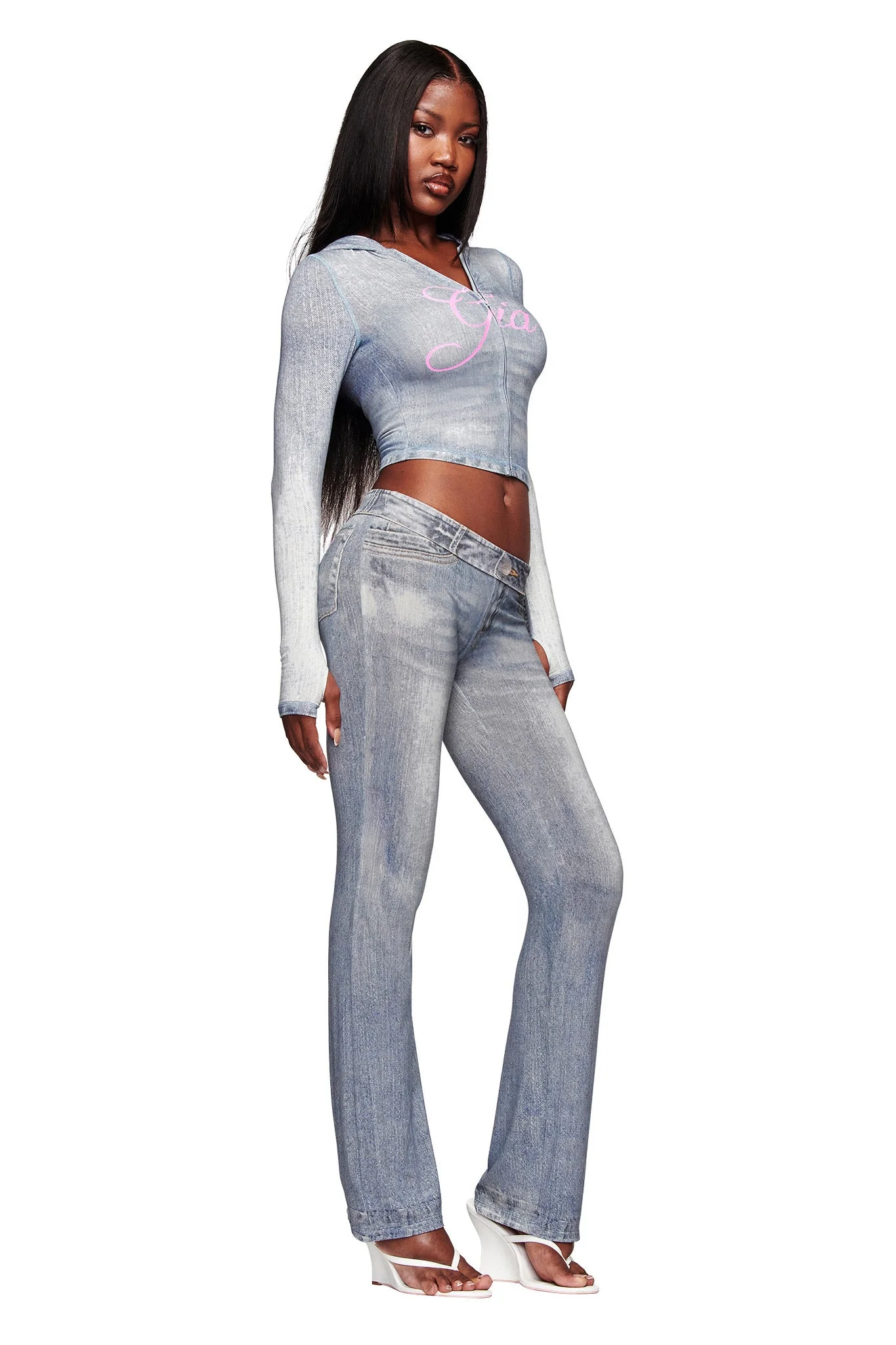 BLARE TRACKPANT - DENIM TROMPE L'OEIL - Image 4