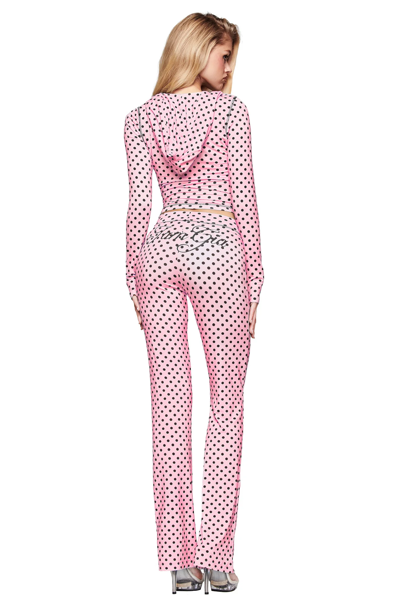 BLARE TRACKPANT - PINK POLKA DOT - Image 4