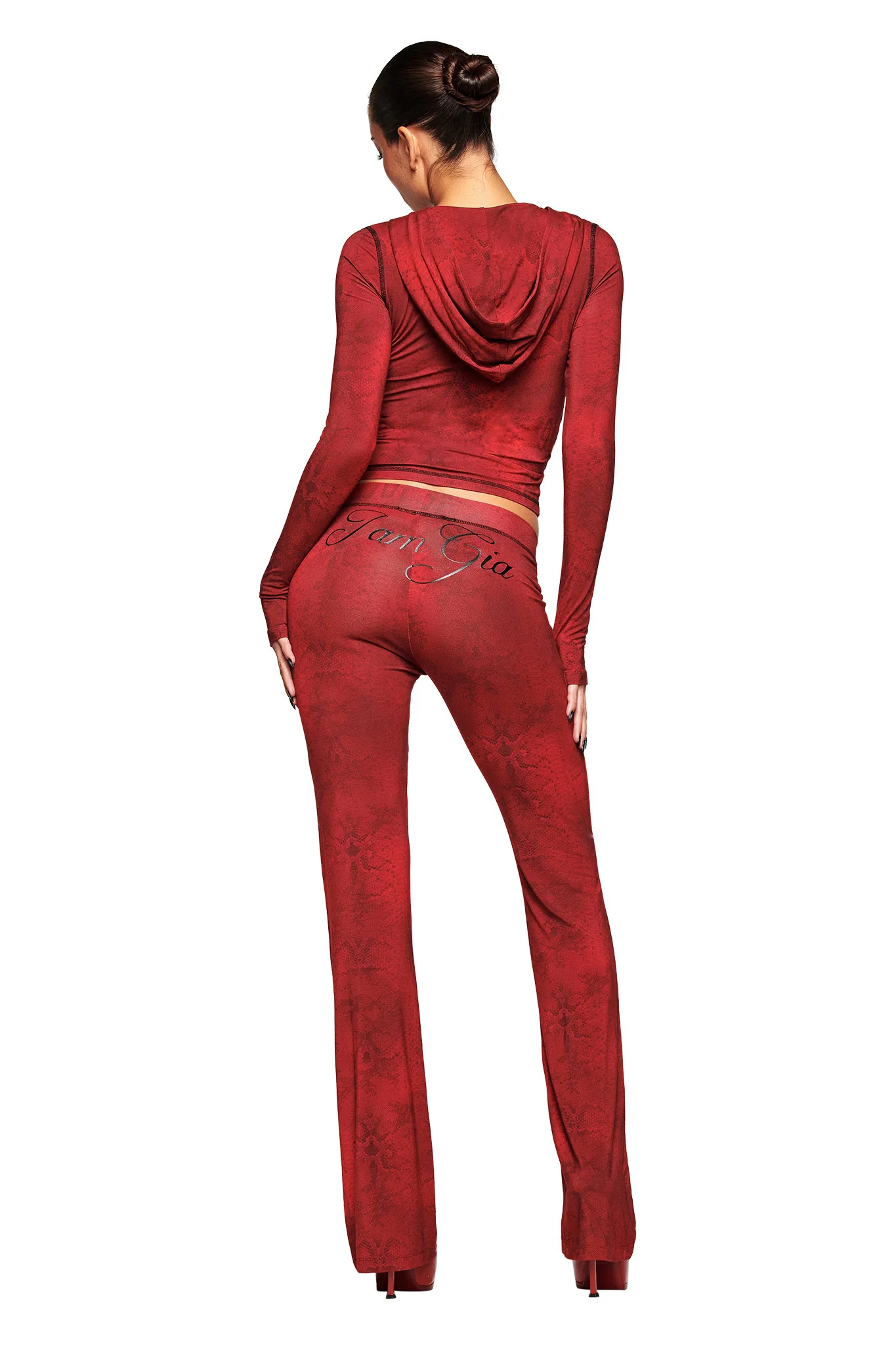 BLARE TRACKPANT - RED SERPENTINE - Image 3
