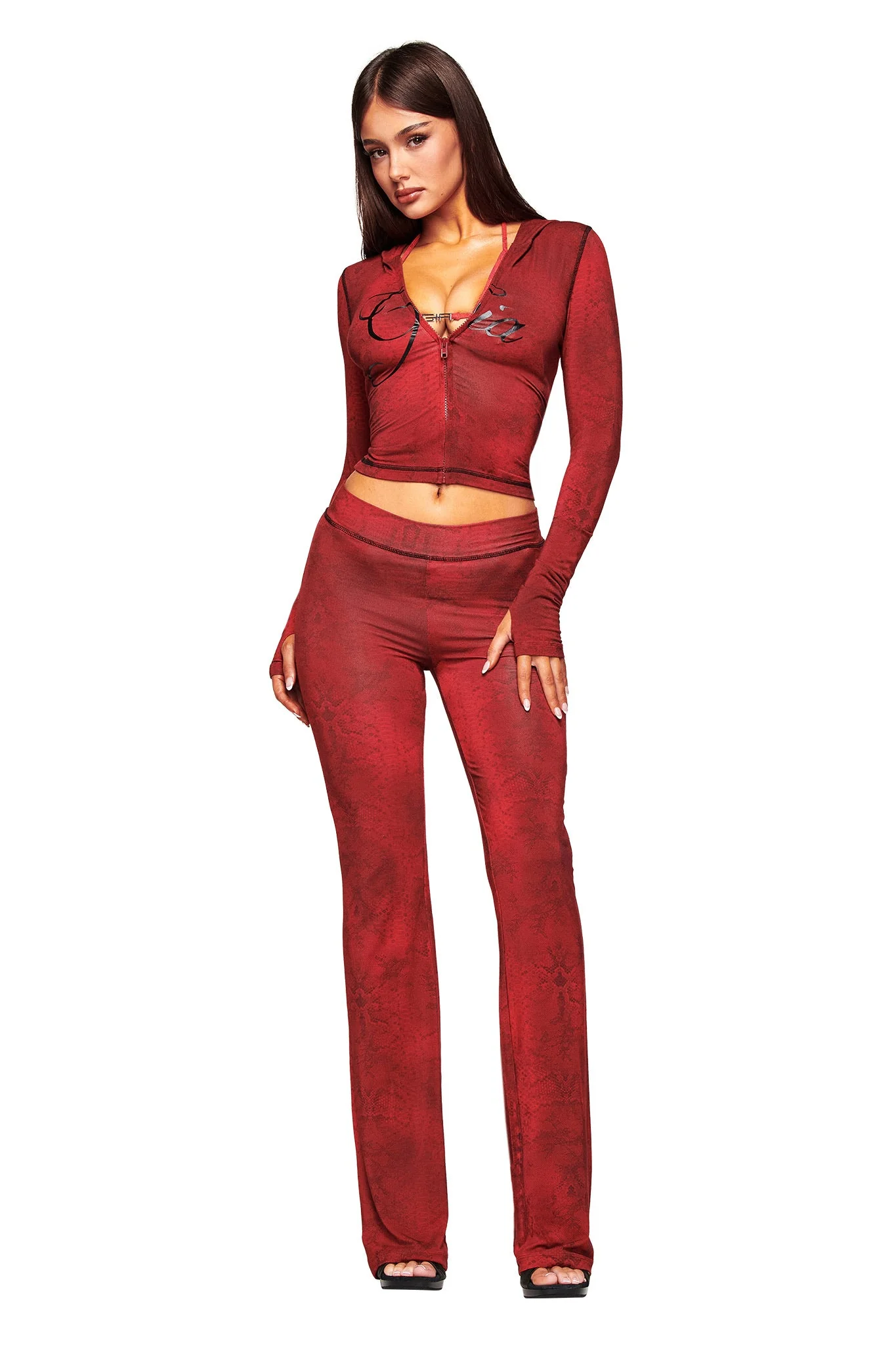 BLARE TRACKPANT - RED SERPENTINE - Image 5
