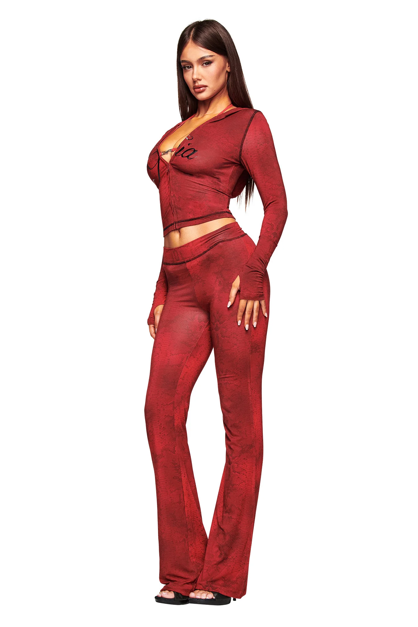 BLARE TRACKPANT - RED SERPENTINE - Image 6