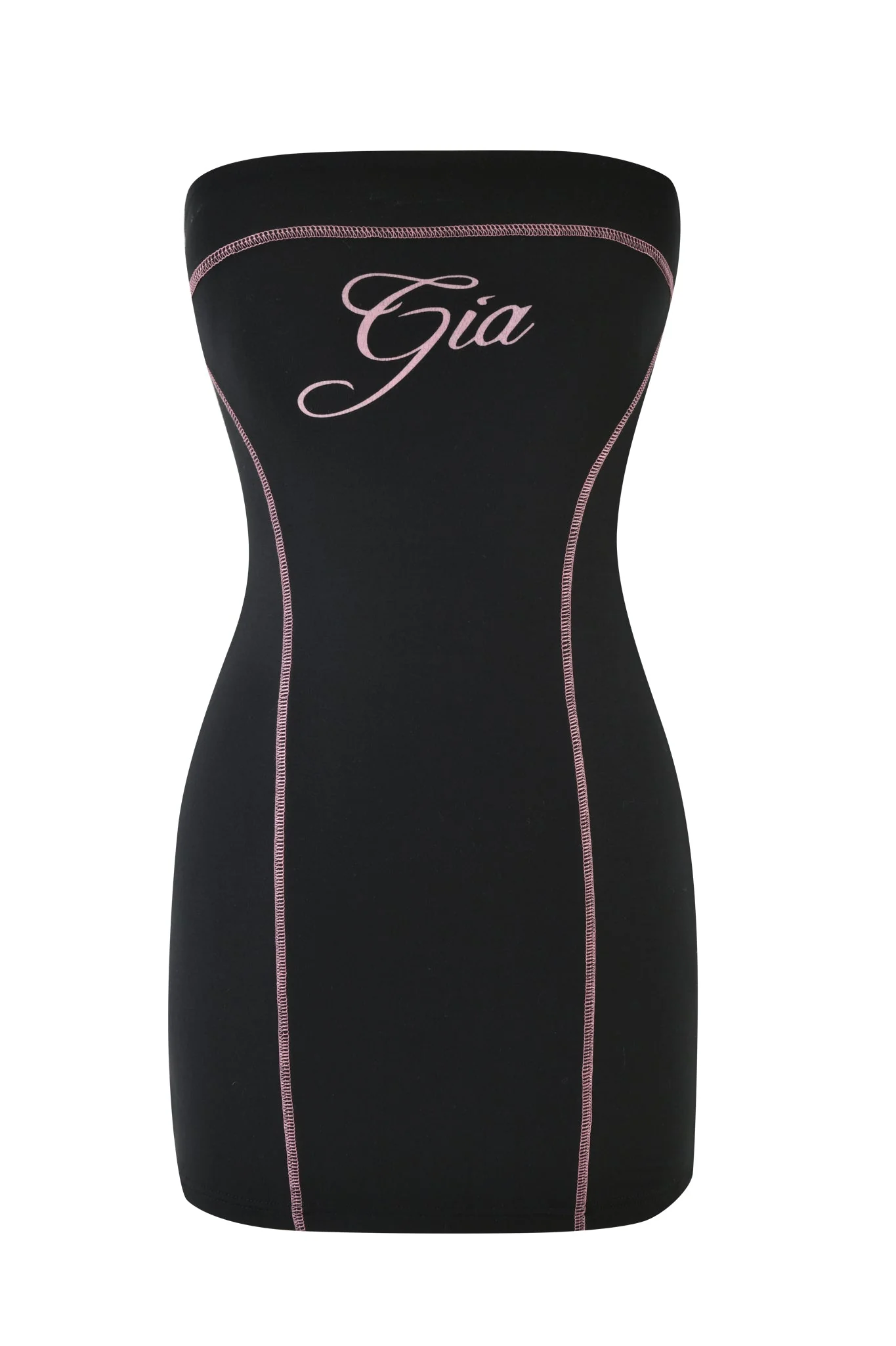 BLARE TUBE MINI DRESS - BLACK - Image 6