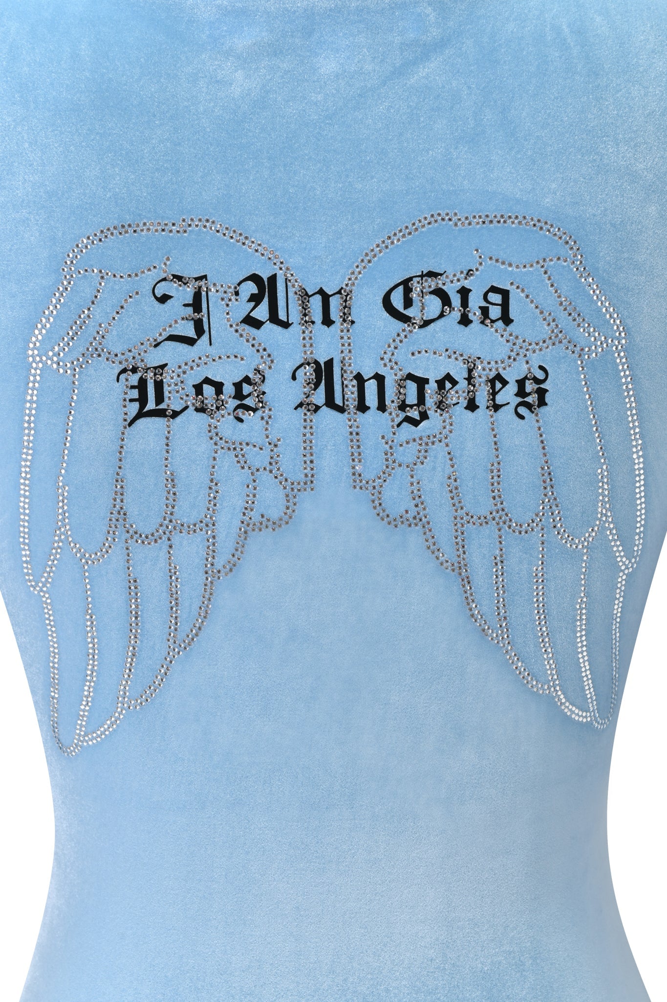 BLARE VELOUR POCKET HOODIE - ICE BLUE - Image 10