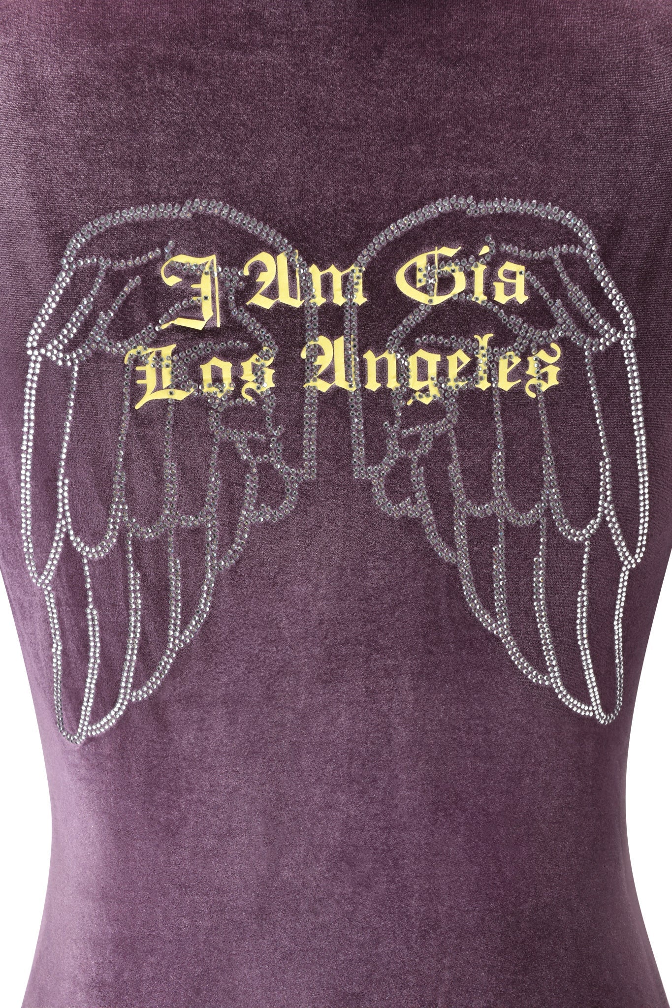 BLARE VELOUR POCKET HOODIE - PURPLE - Image 10