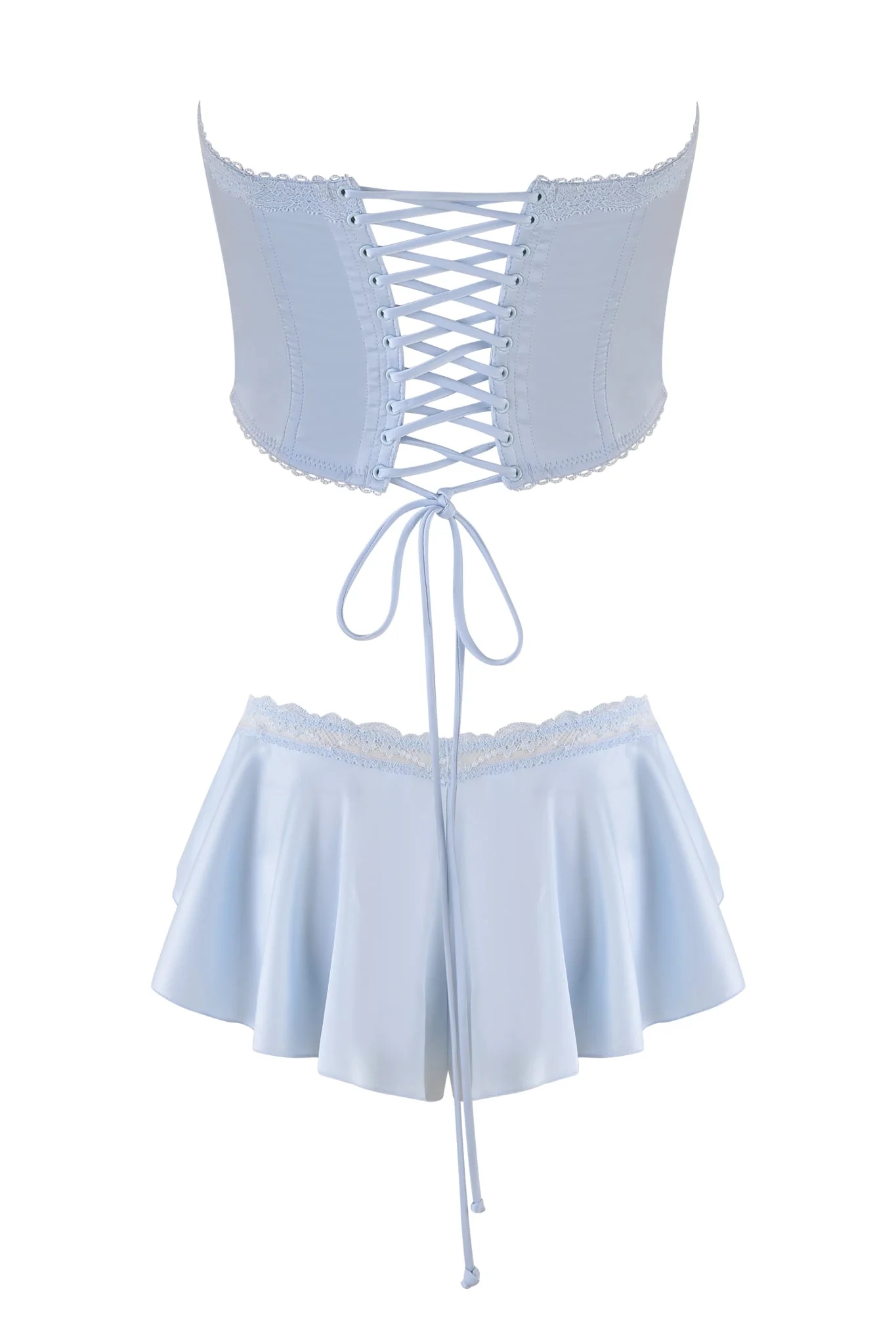 BRIDGET BUSTIER SHORT SET - BLUE - Image 9