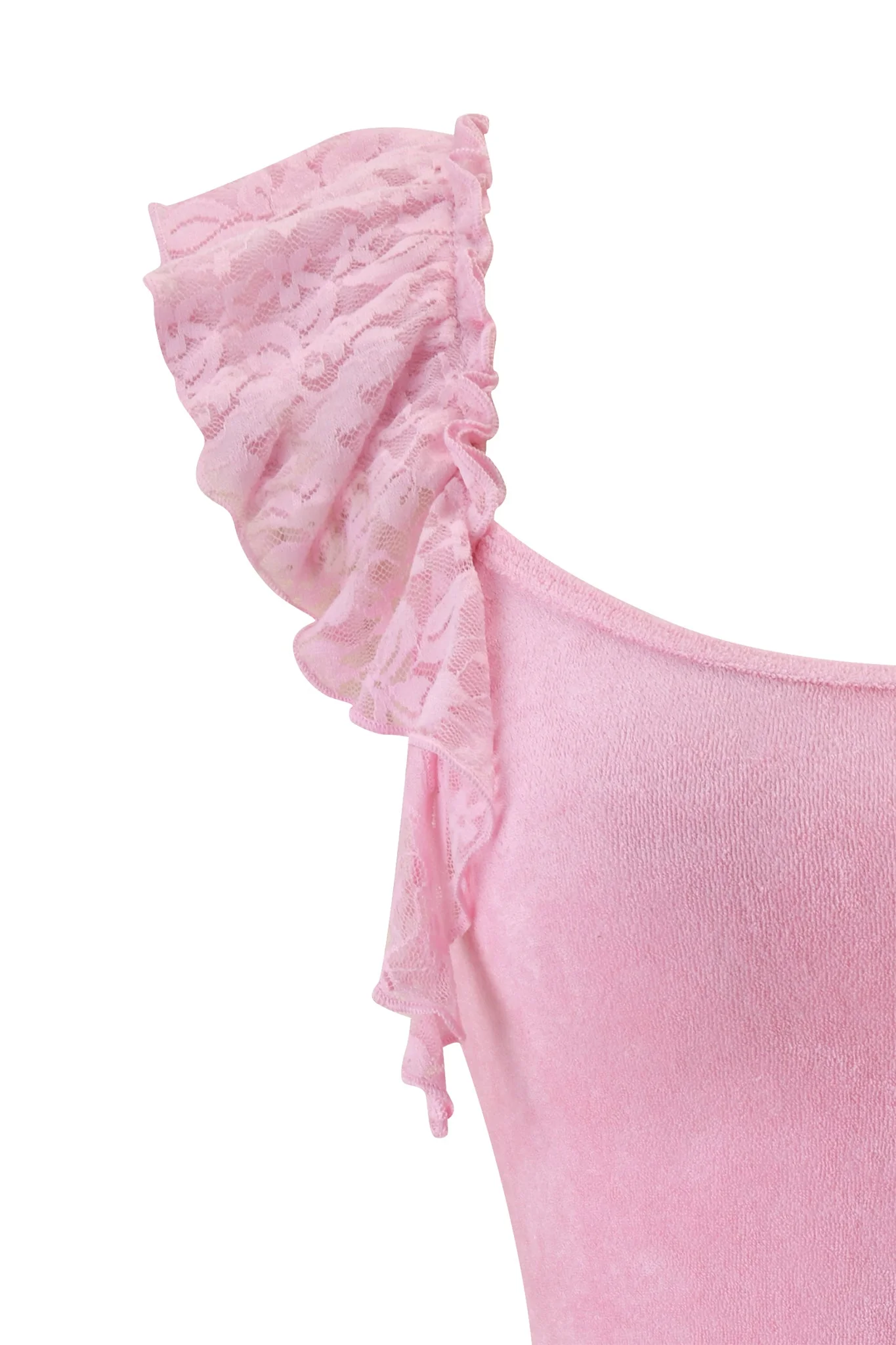 BRIELLE TERRY MINI DRESS - PINK - Image 11