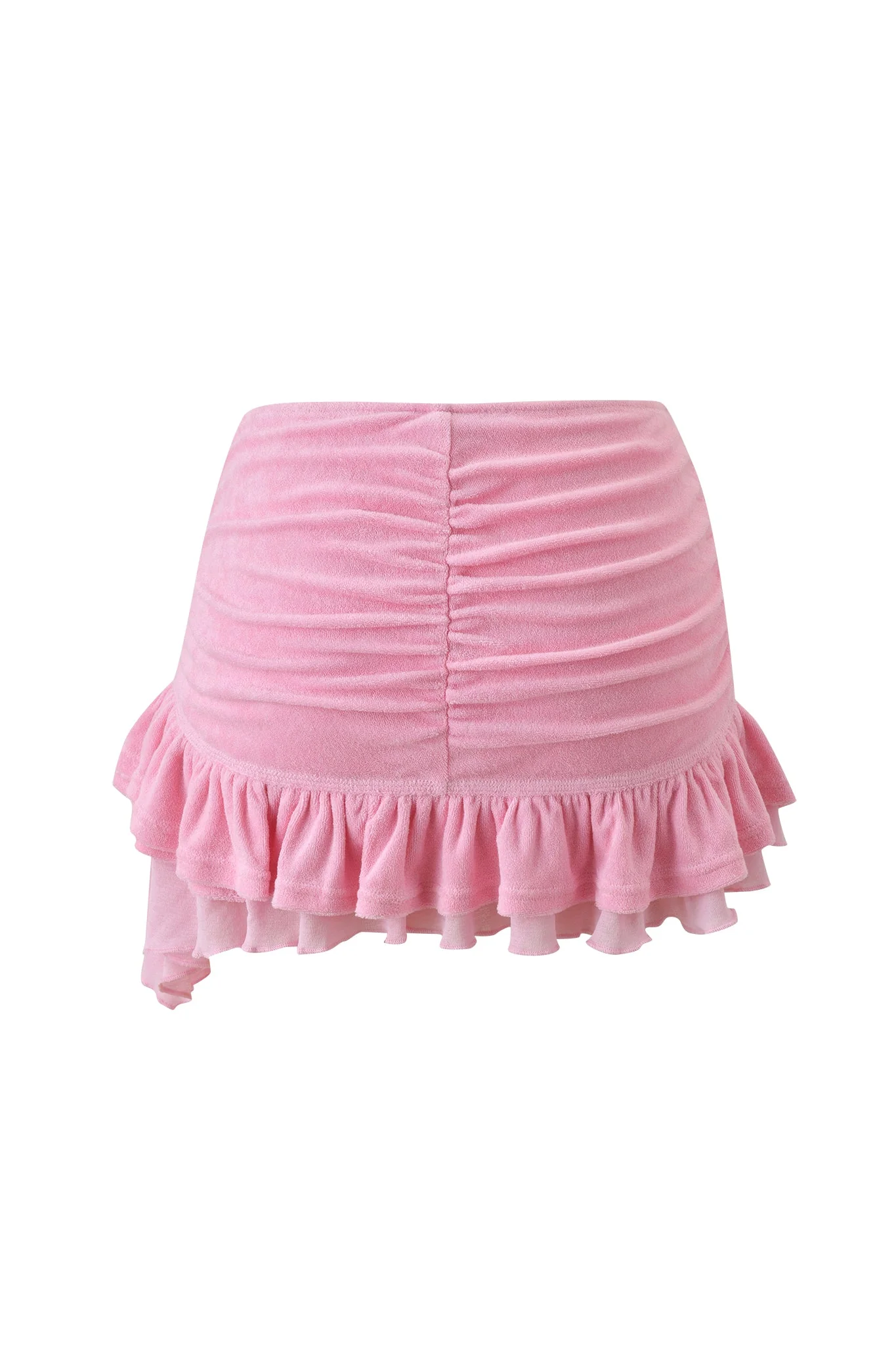 BRIELLE TERRY MINI SKIRT - PINK - Image 6