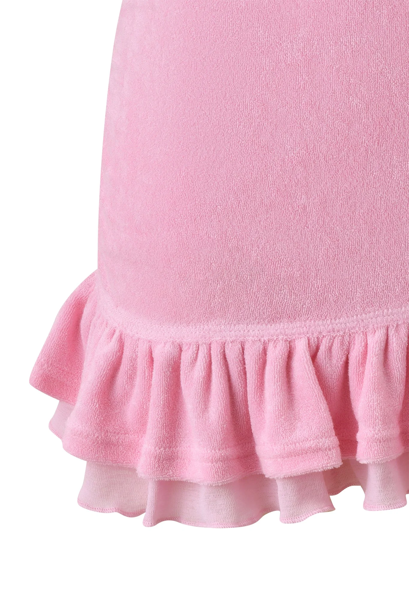 BRIELLE TERRY MINI SKIRT - PINK - Image 7