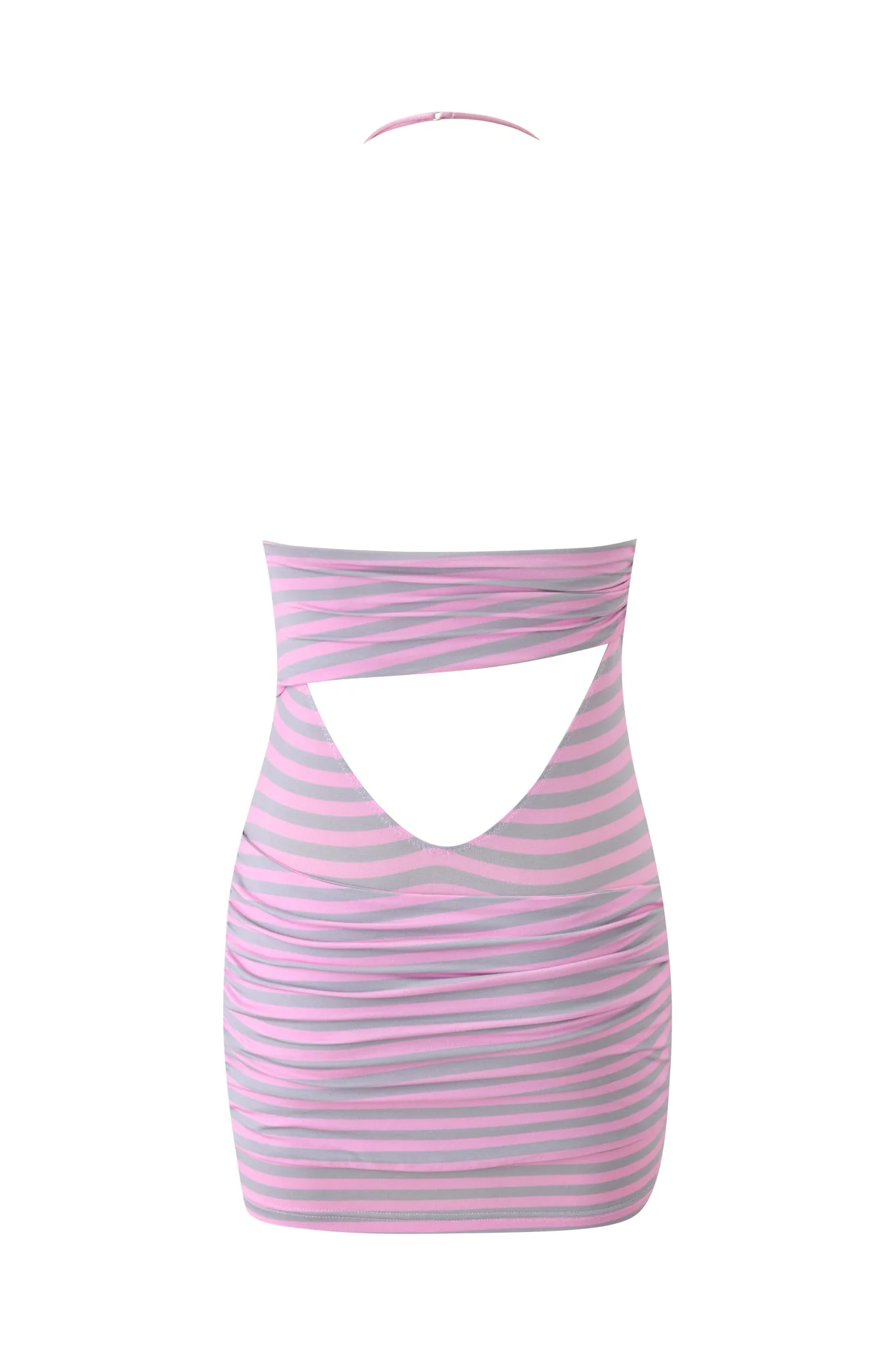 CAPRICE MINI DRESS - PINK STRIPE - Image 8