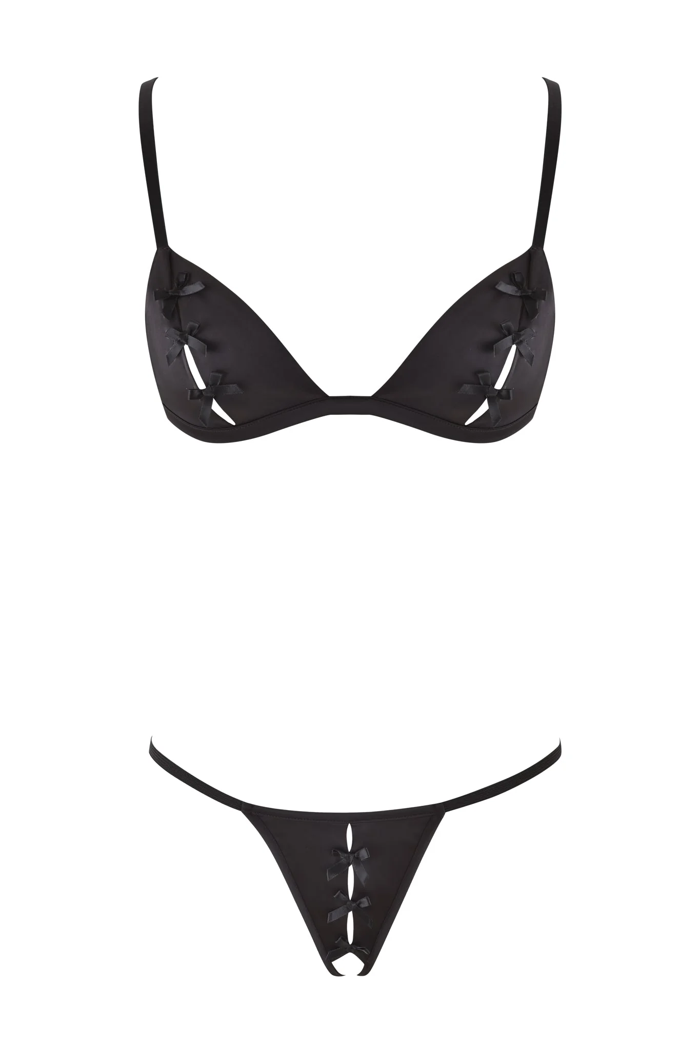 CAROLINA PEEKABOO SET - BLACK - Image 5