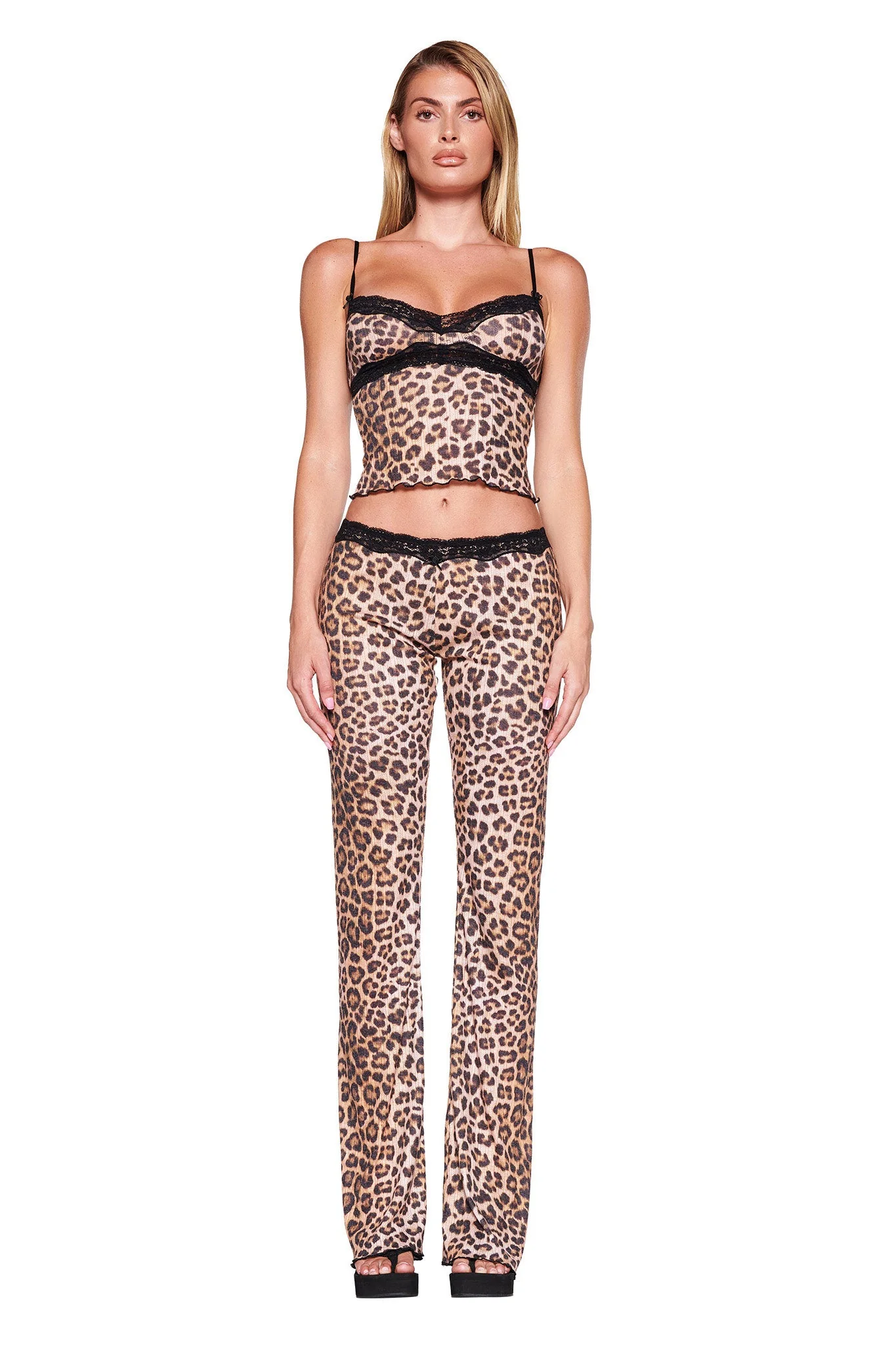 CASSIA PANT - NEUTRAL : LEOPARD - Image 2