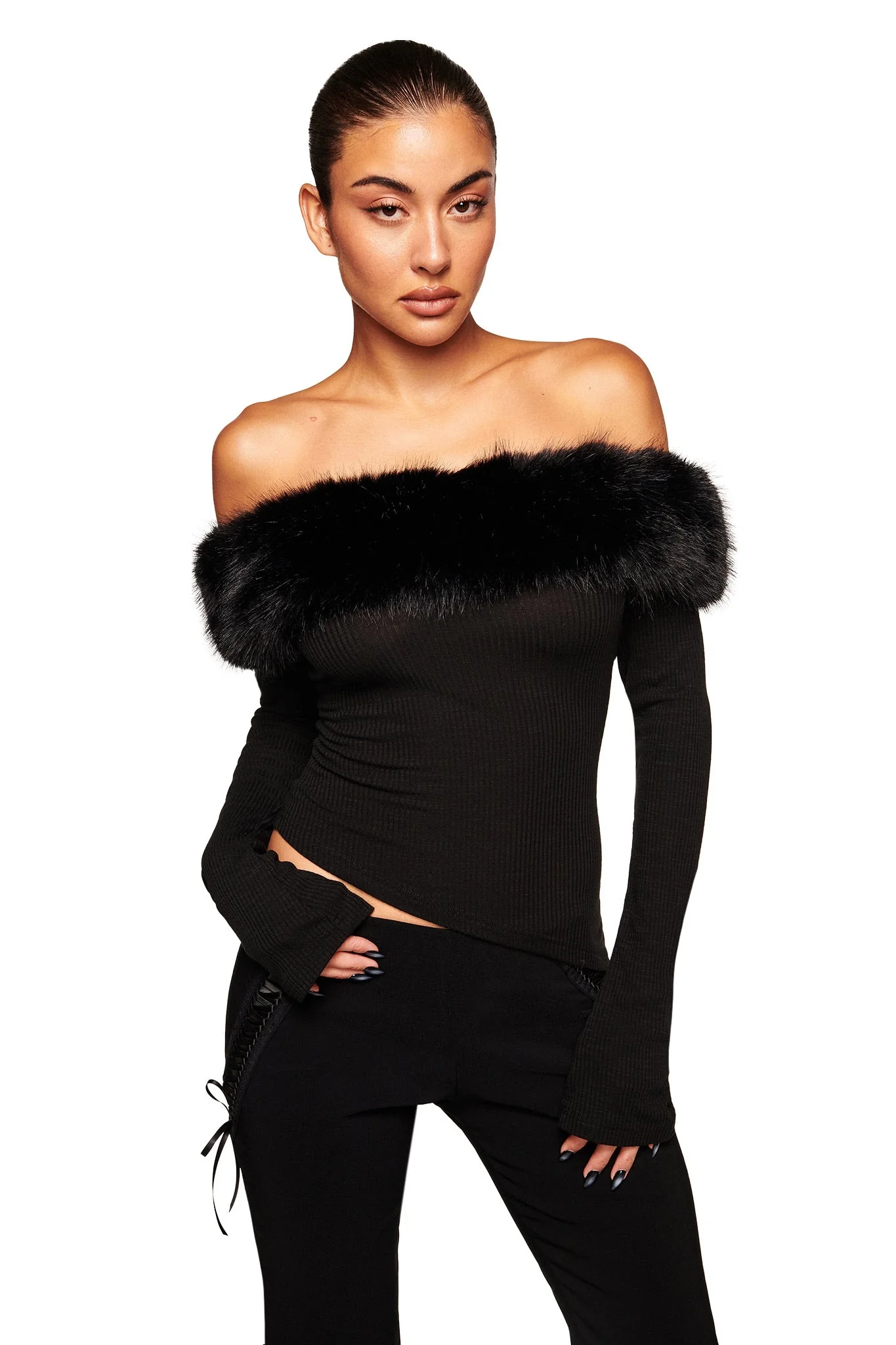 CECILY TOP - BLACK - Image 2