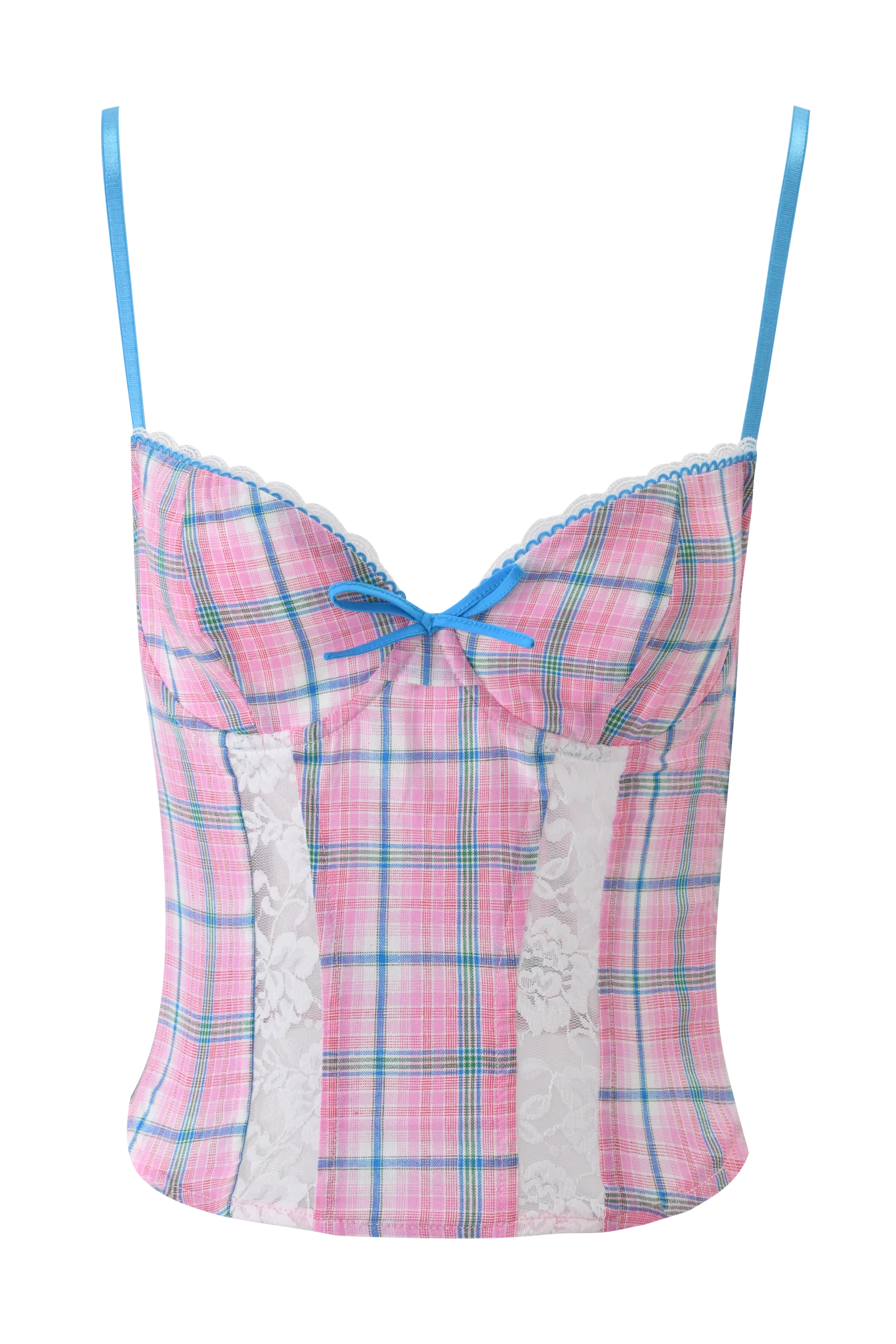 CLAIRE CORSET - PINK PLAID - Image 8