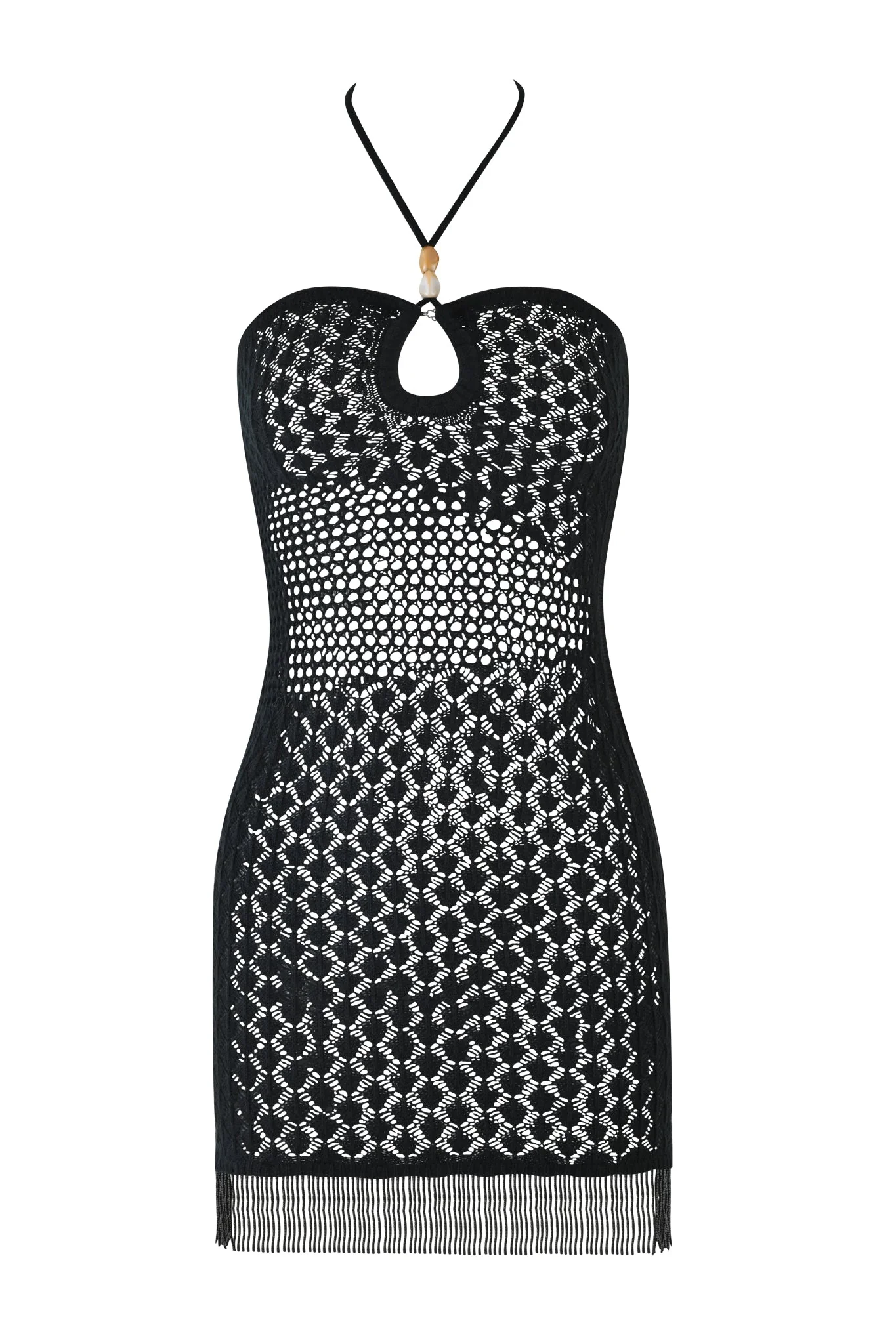 CORALIE MINI DRESS - BLACK - Image 6