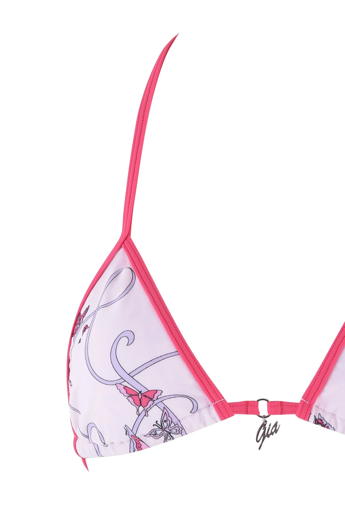 CORDELIA 2.0 BIKINI TOP - PINK : BUTTERFLY RIBBON - Image 8