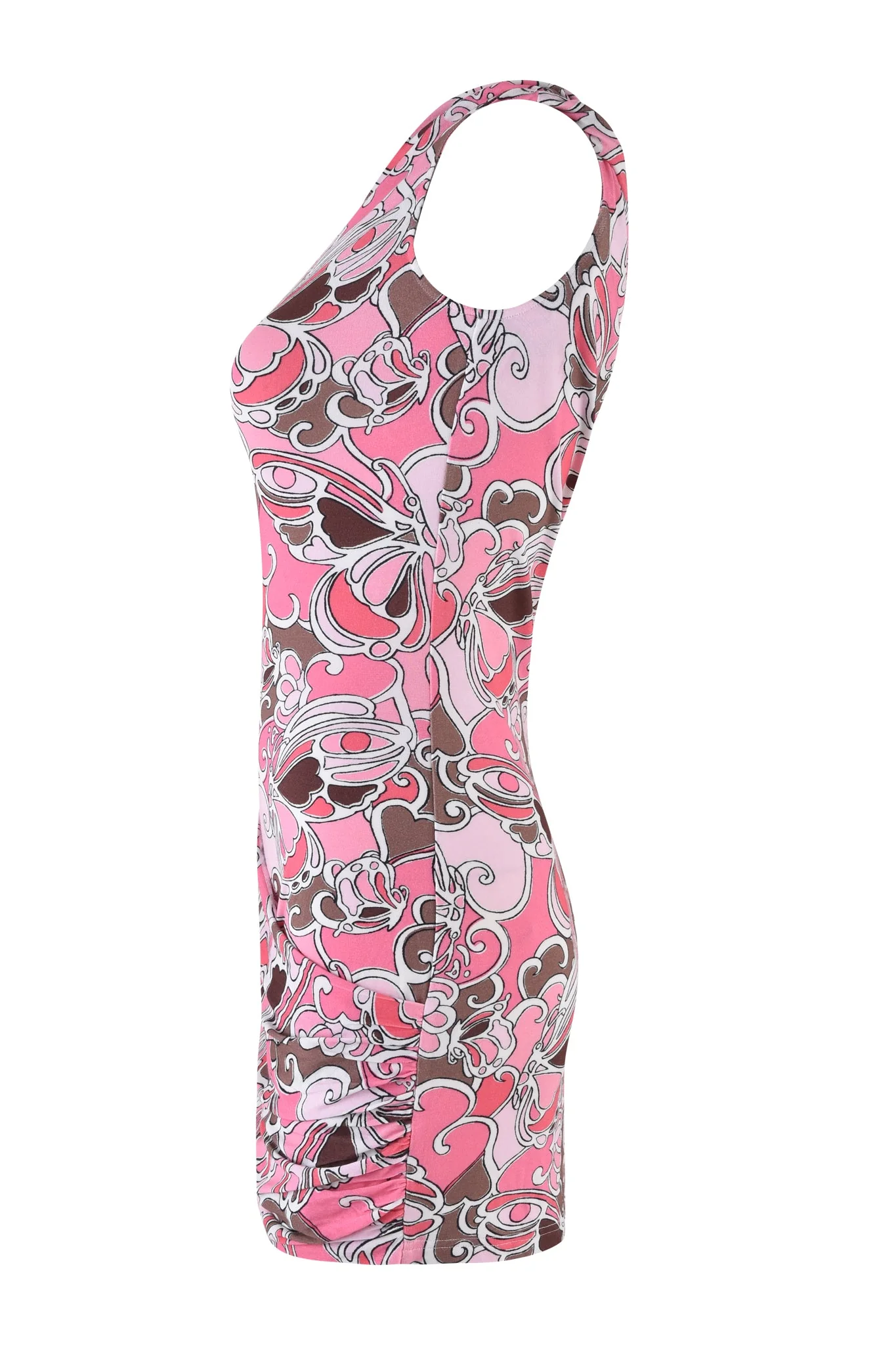 CORRINE MINI DRESS - PINK BUTTERFLY BLOOM - Image 9