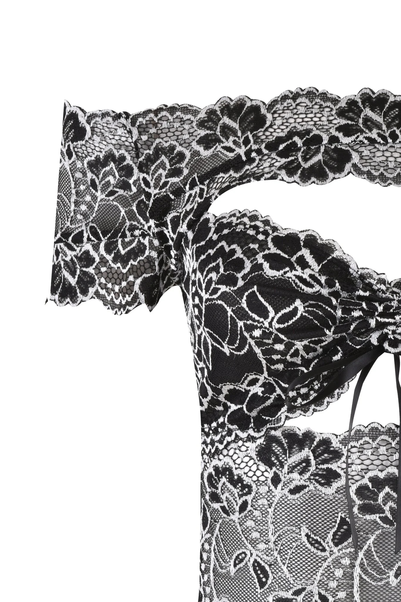 CRYSTAL TOP - BLACK : LACE - Image 7