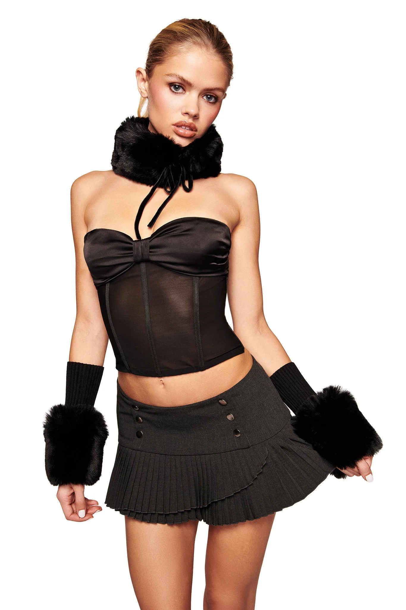 DENALI FUR COLLAR - BLACK - Image 5