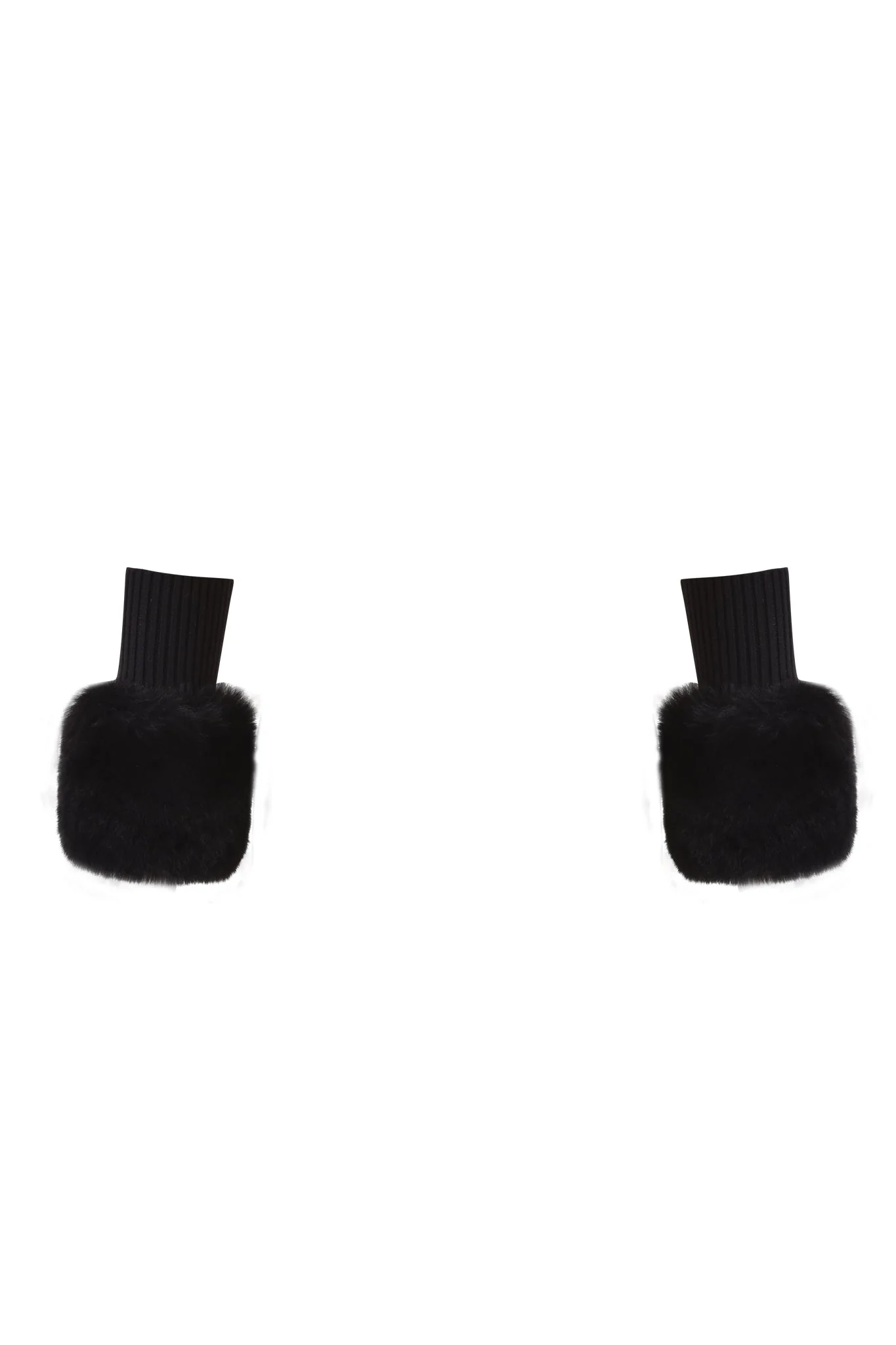 DENALI FUR RIB CUFF - BLACK - Image 5