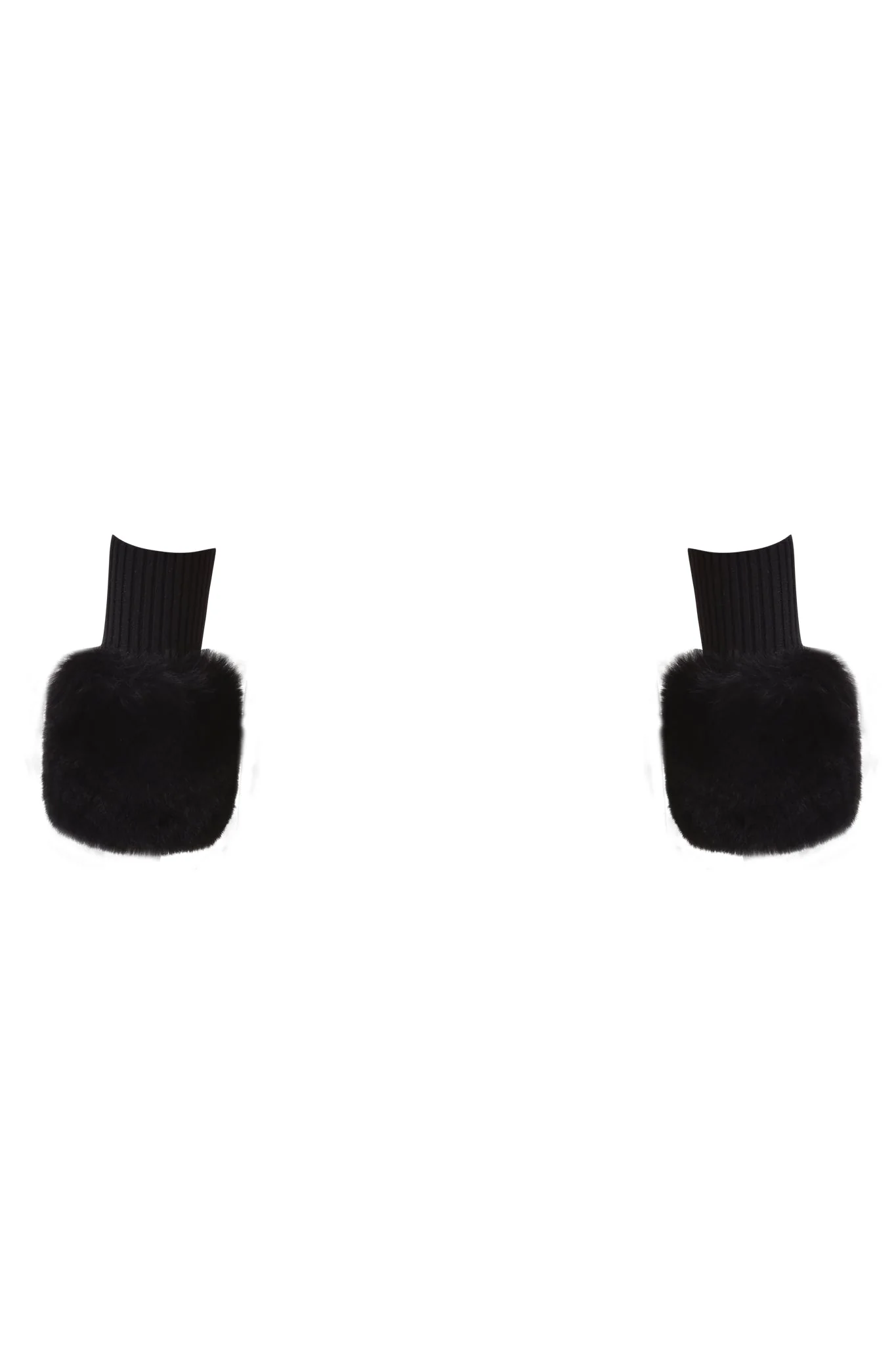 DENALI FUR RIB CUFF - BLACK - Image 7