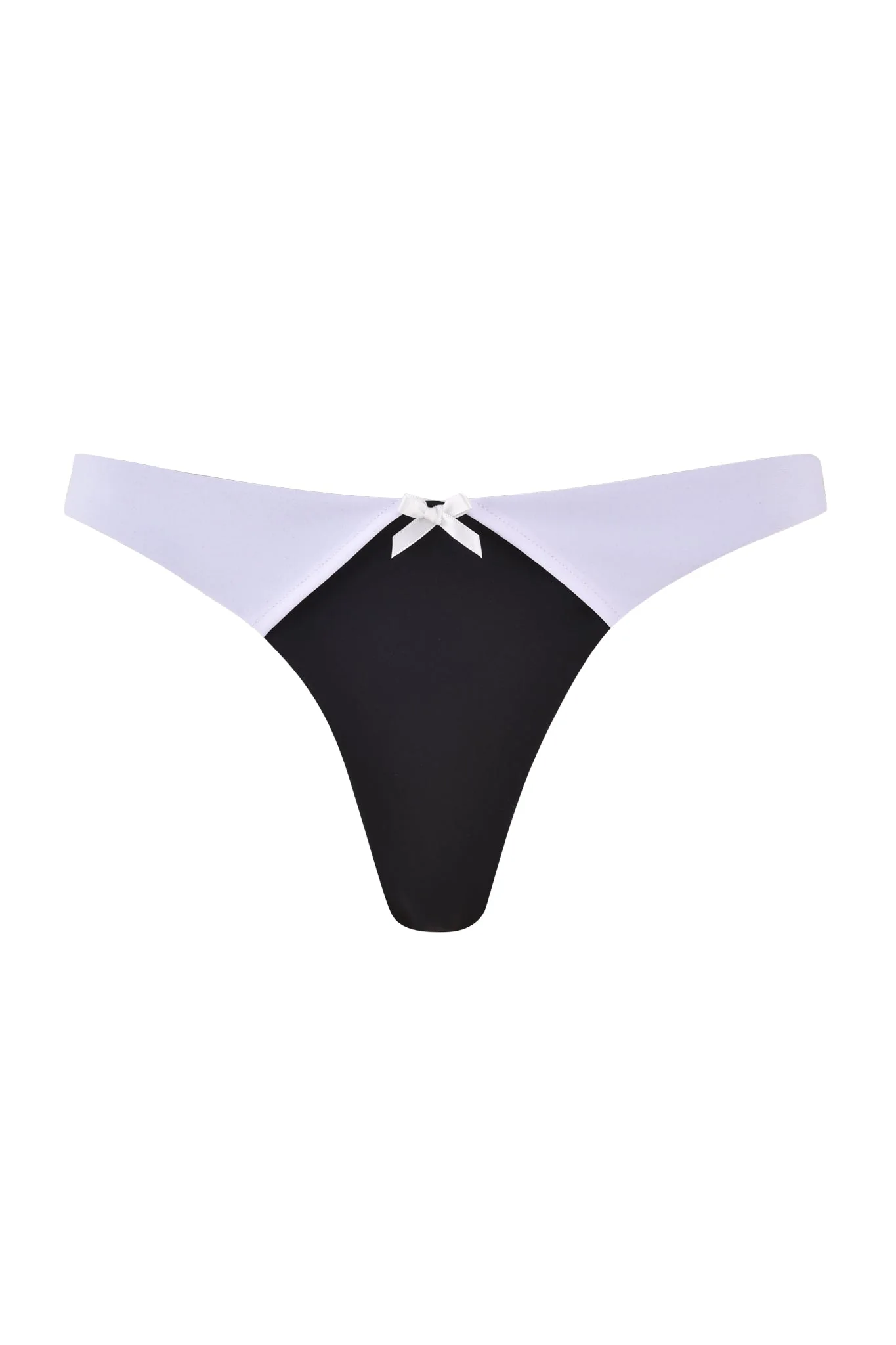 DION TUXEDO BIKINI BOTTOM - BLACK : WHITE - Image 6