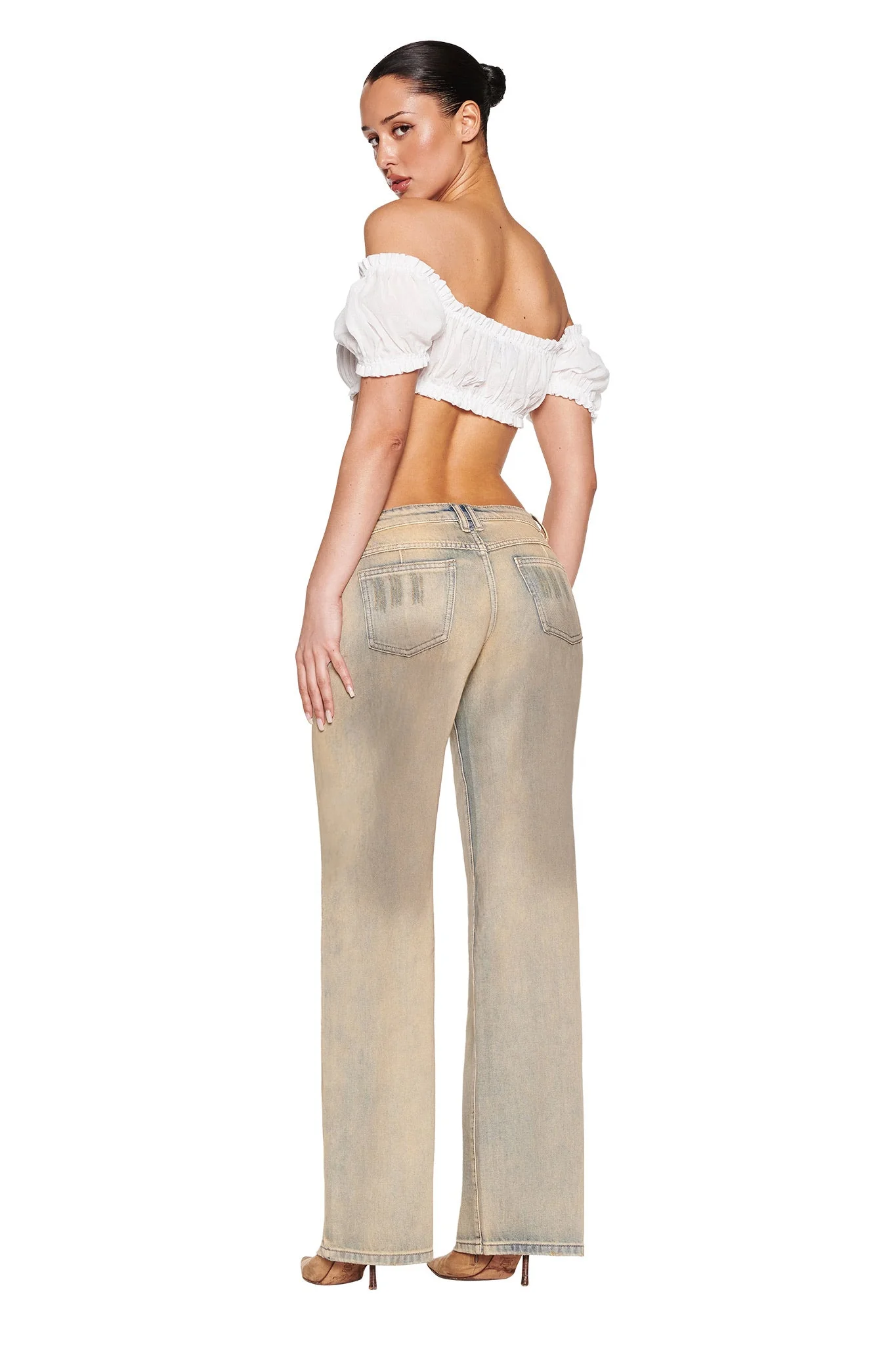 DYLAN JEAN - BEIGE : TAN WASH - Image 6
