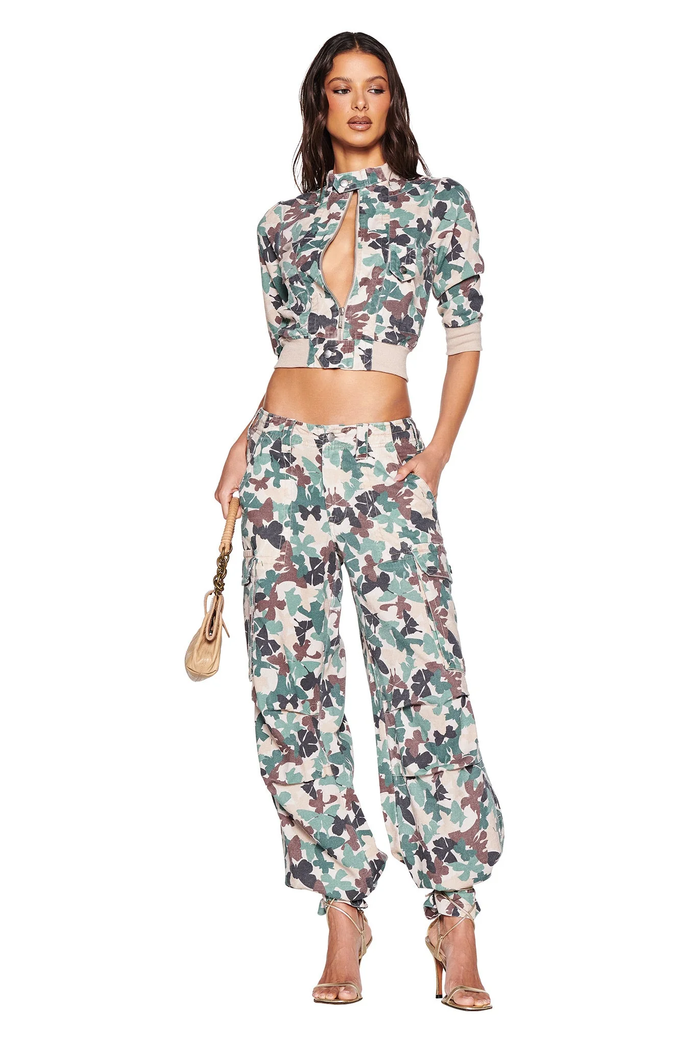 EFFIE CARGO PANT - FLUTTER CAMO - Image 4