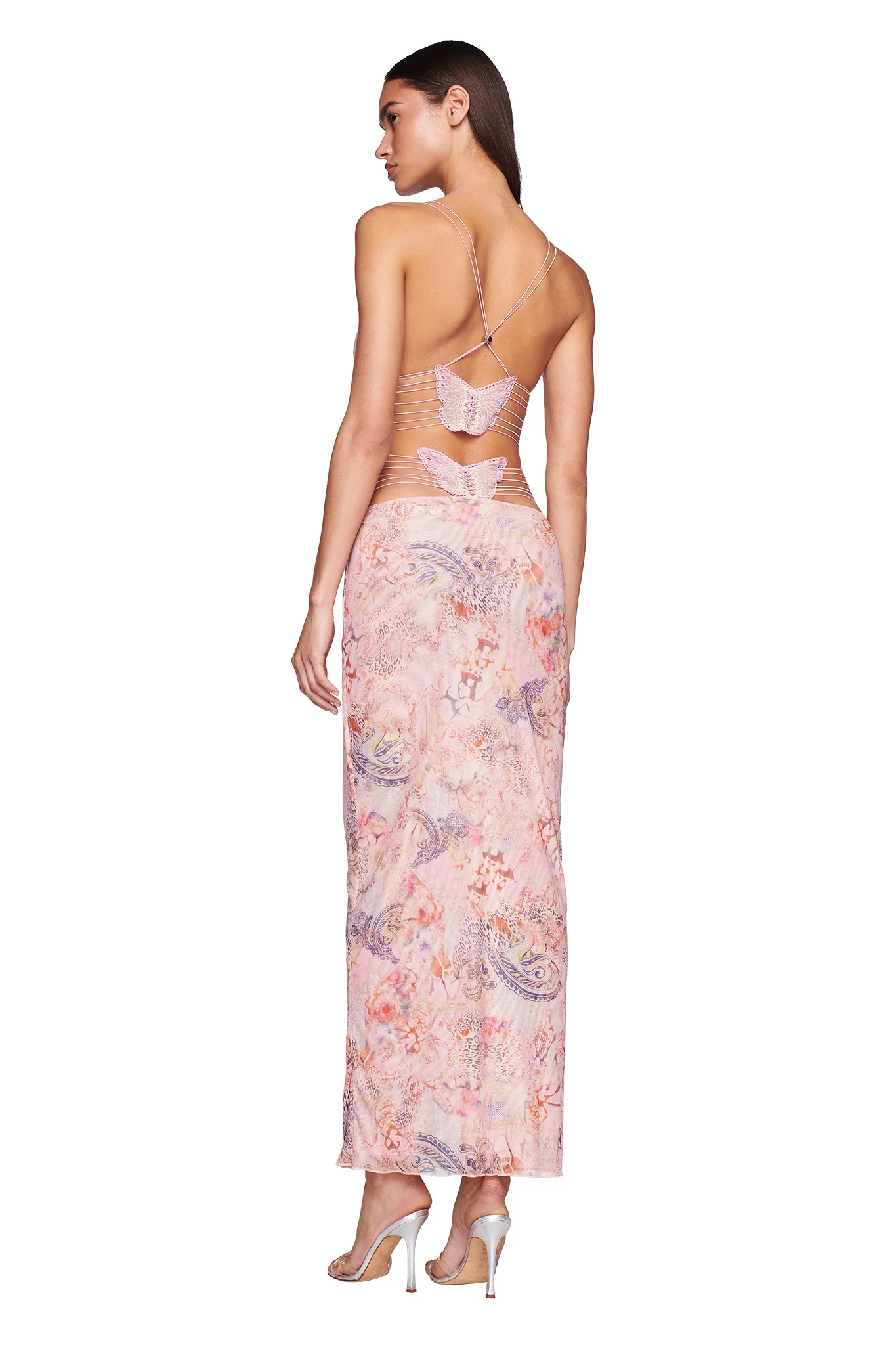 ELLERY DRESS - PINK : FLORA PAISLEY - Image 11
