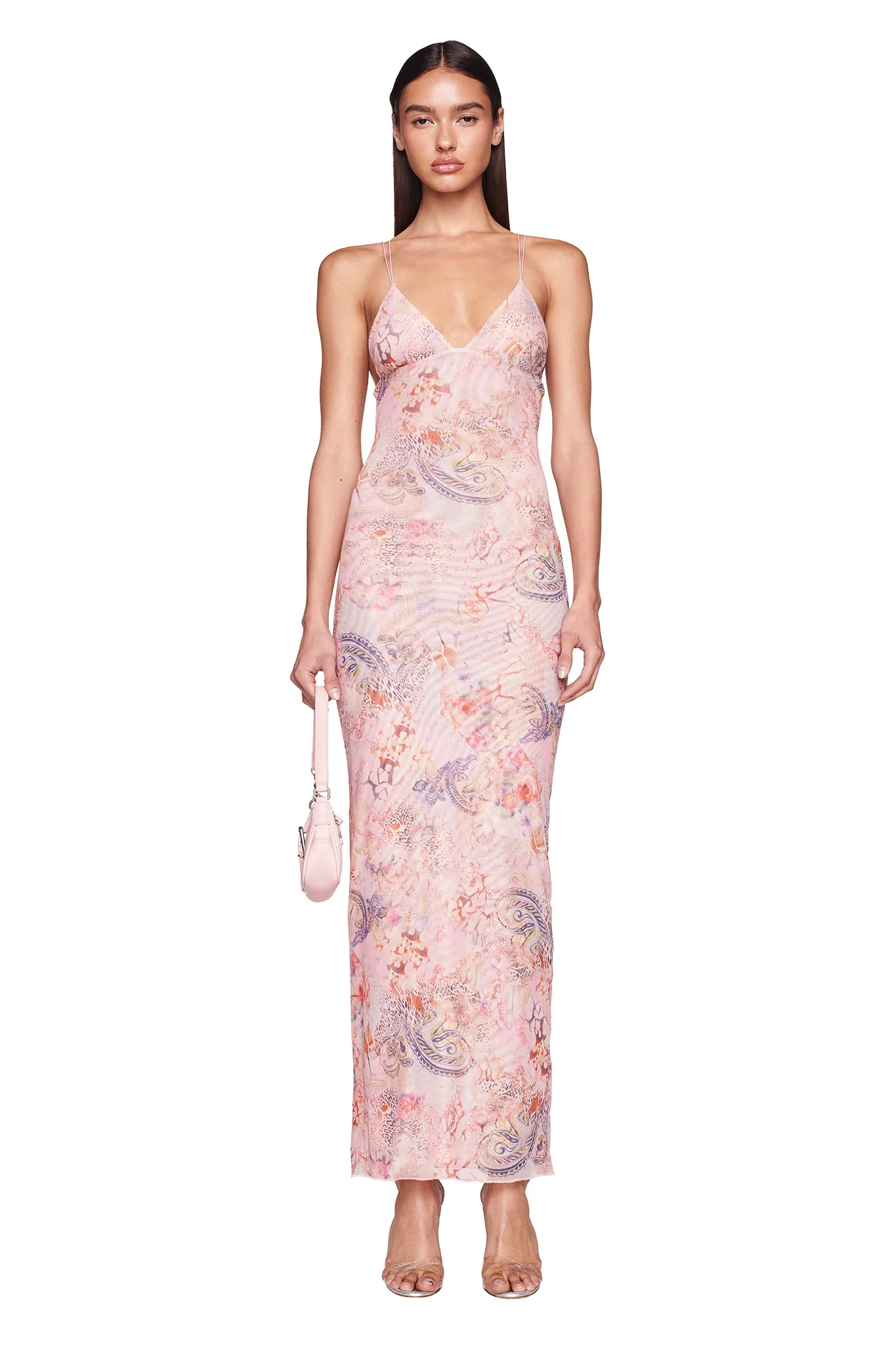 ELLERY DRESS - PINK : FLORA PAISLEY - Image 5