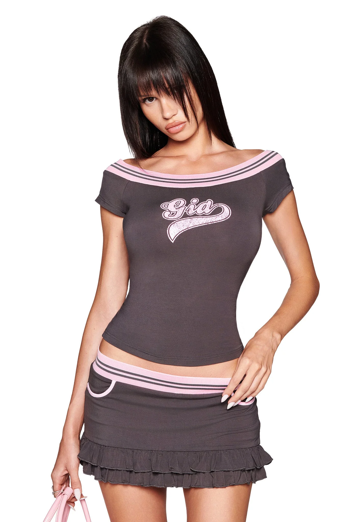ELLIS SKORT - GREY - Image 4