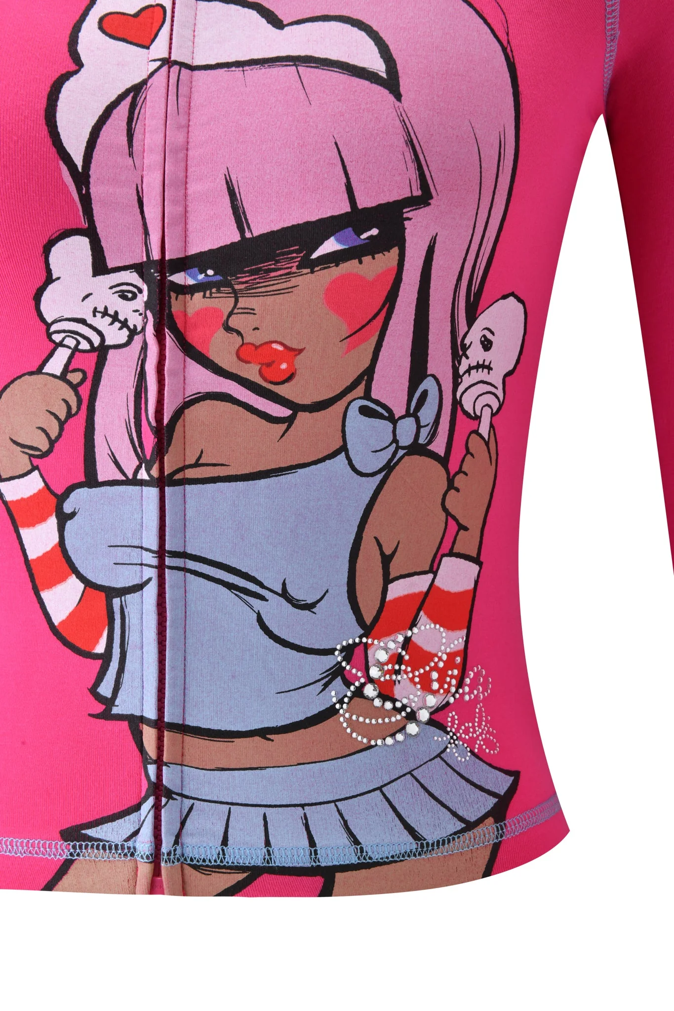 FAFI BLARE HOODIE - HOT PINK - Image 7