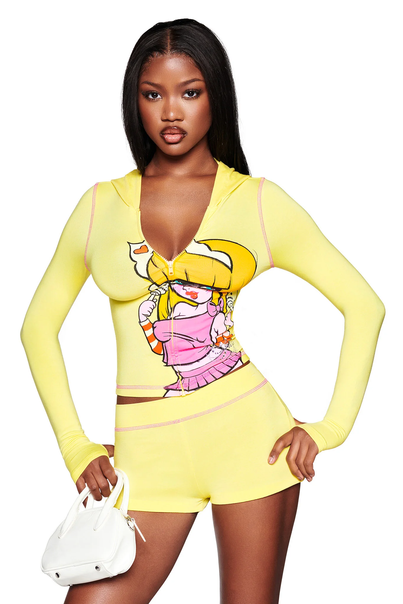 FAFI BLARE HOODIE - YELLOW - Image 4