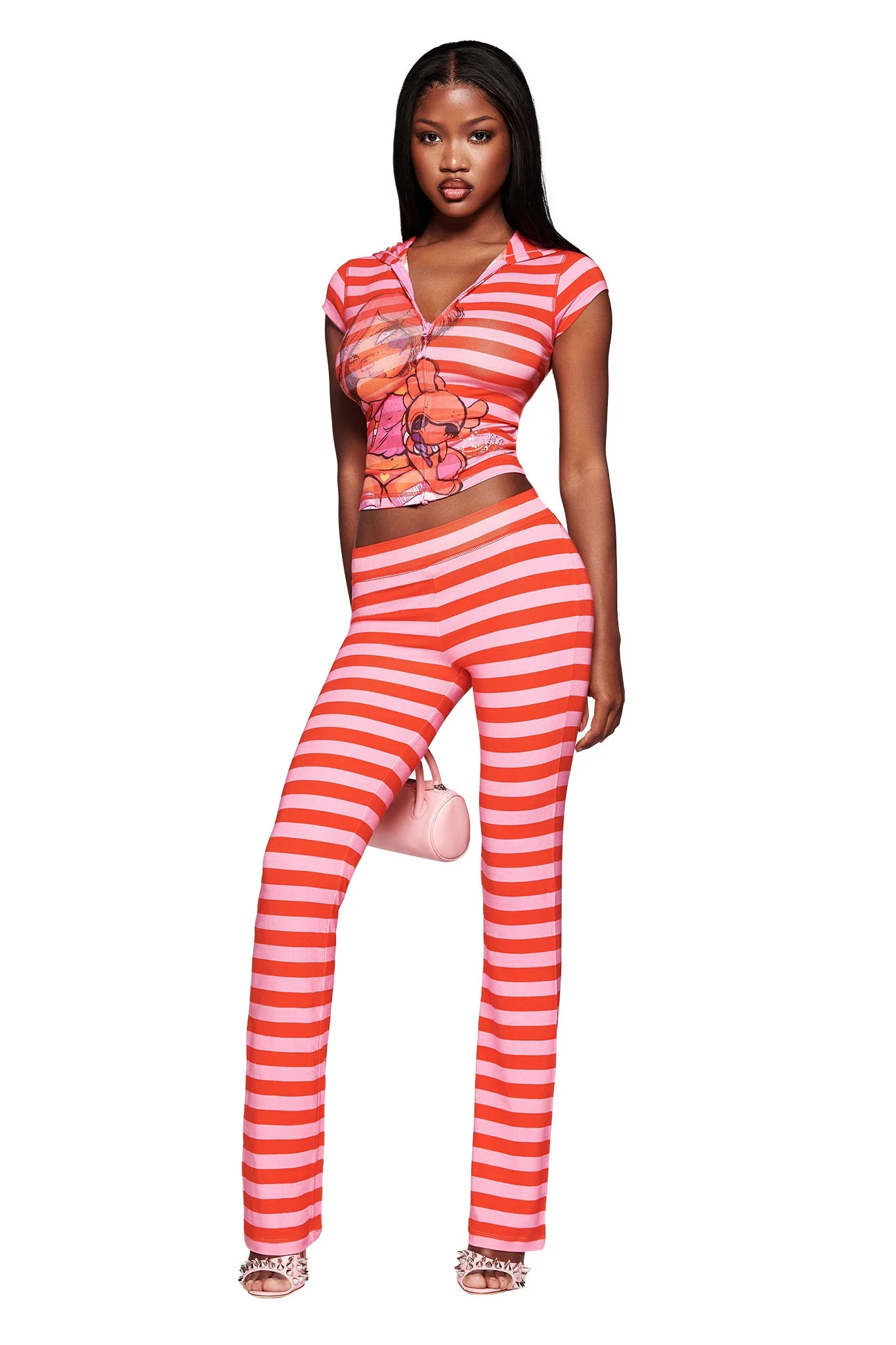FAFI BLARE TRACKPANT - PINK STRIPE - Image 3