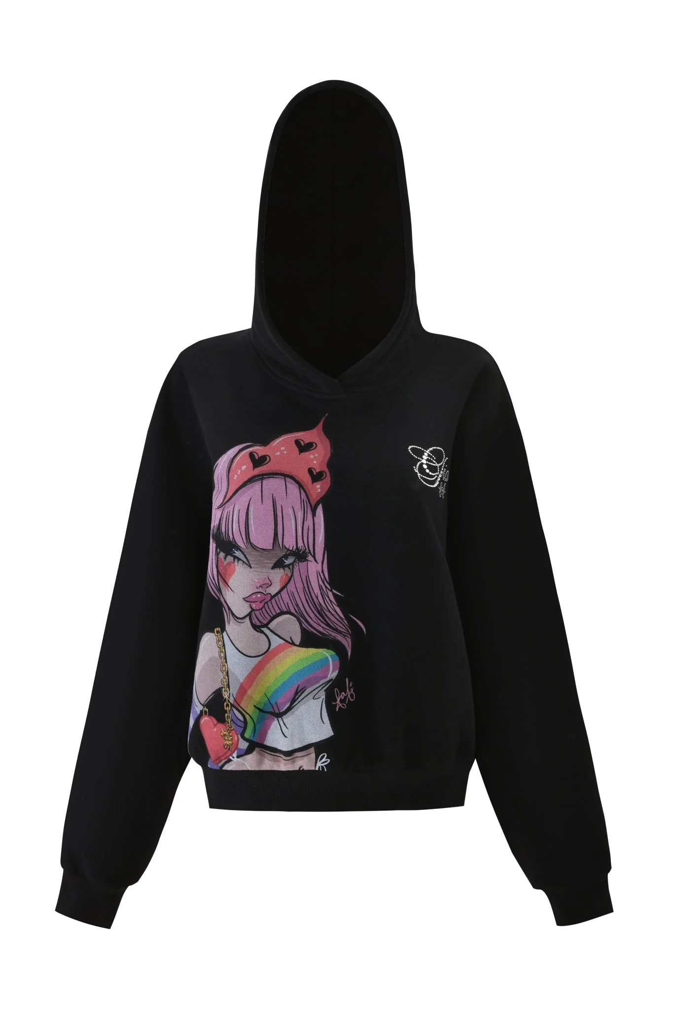 FAFI HOODIE - BLACK - Image 8