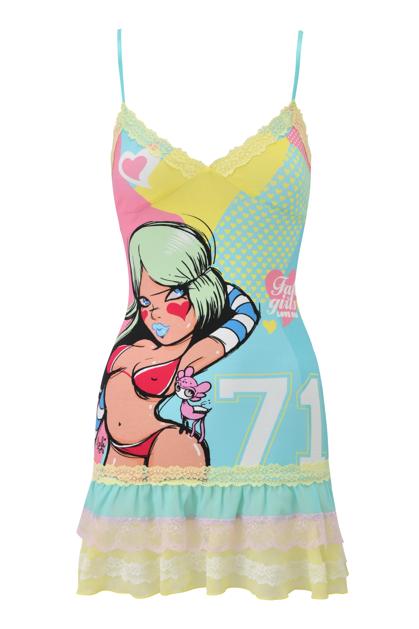 FAFI MINI DRESS - BLUE - Image 7