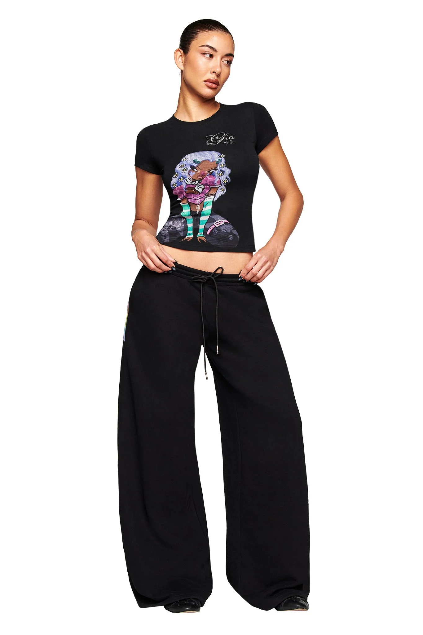 FAFI T-SHIRT - BLACK - Image 4