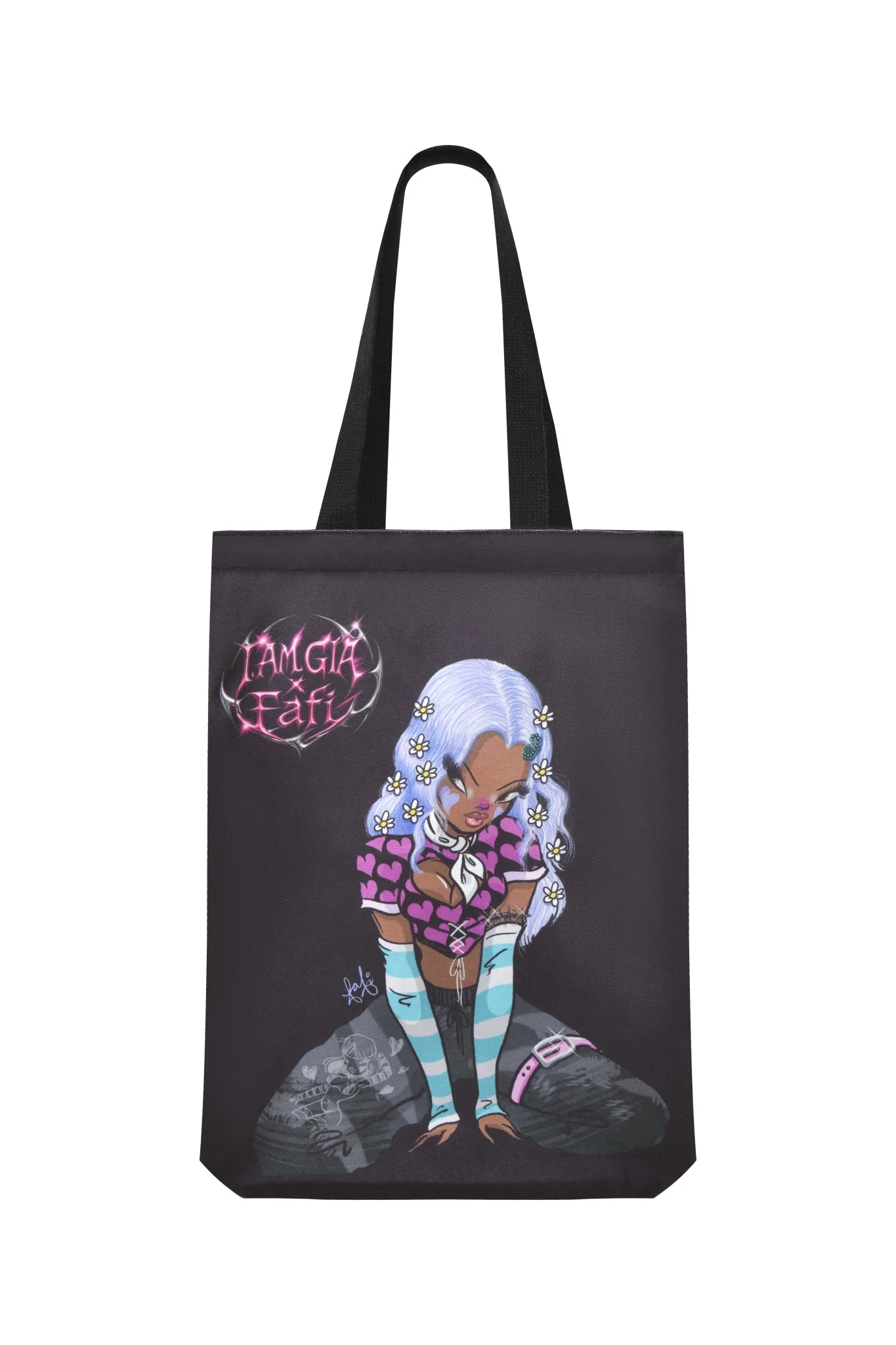 FAFI TOTE BAG - BLACK - Image 3