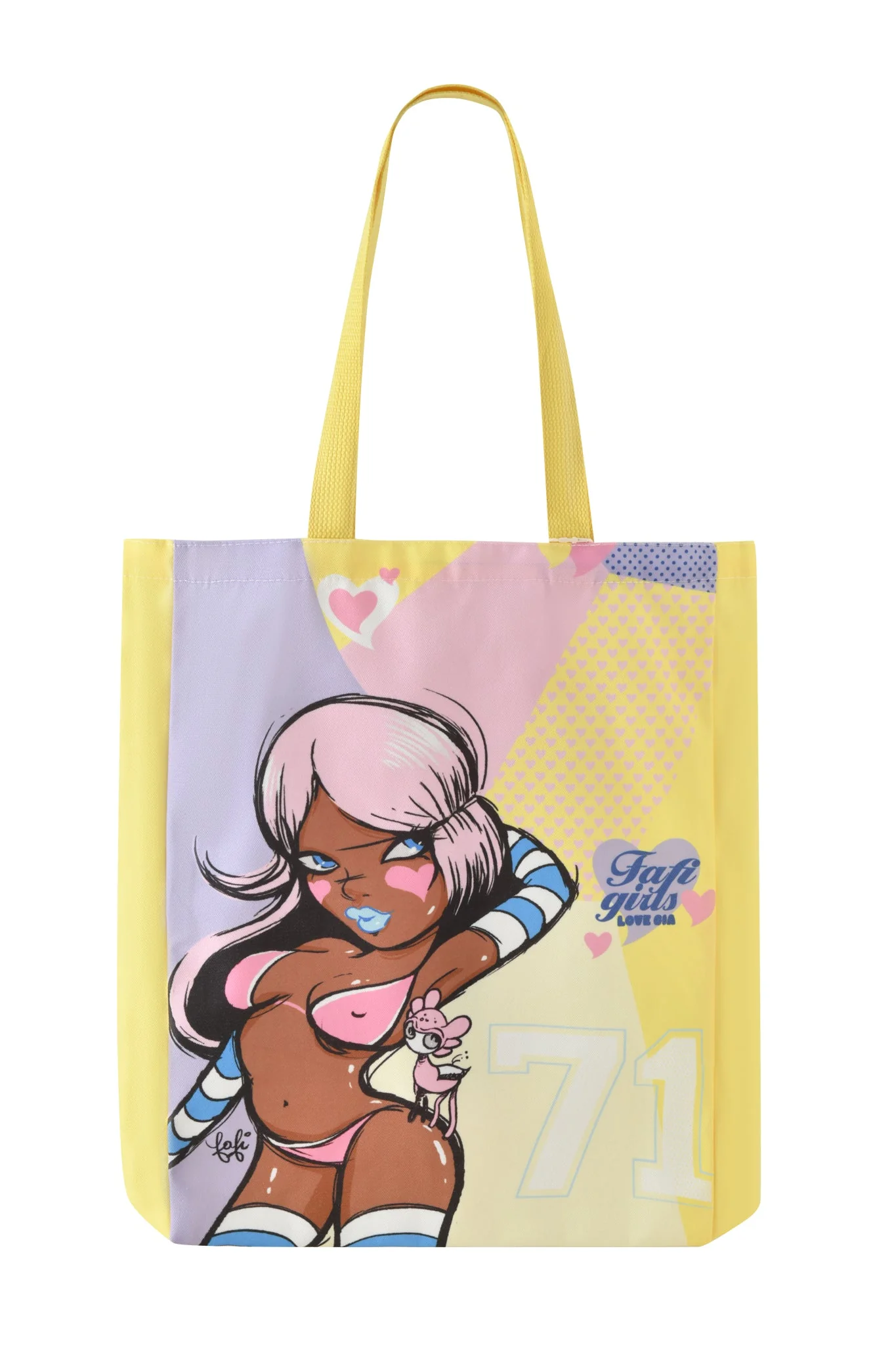 FAFI TOTE BAG - YELLOW - Image 5