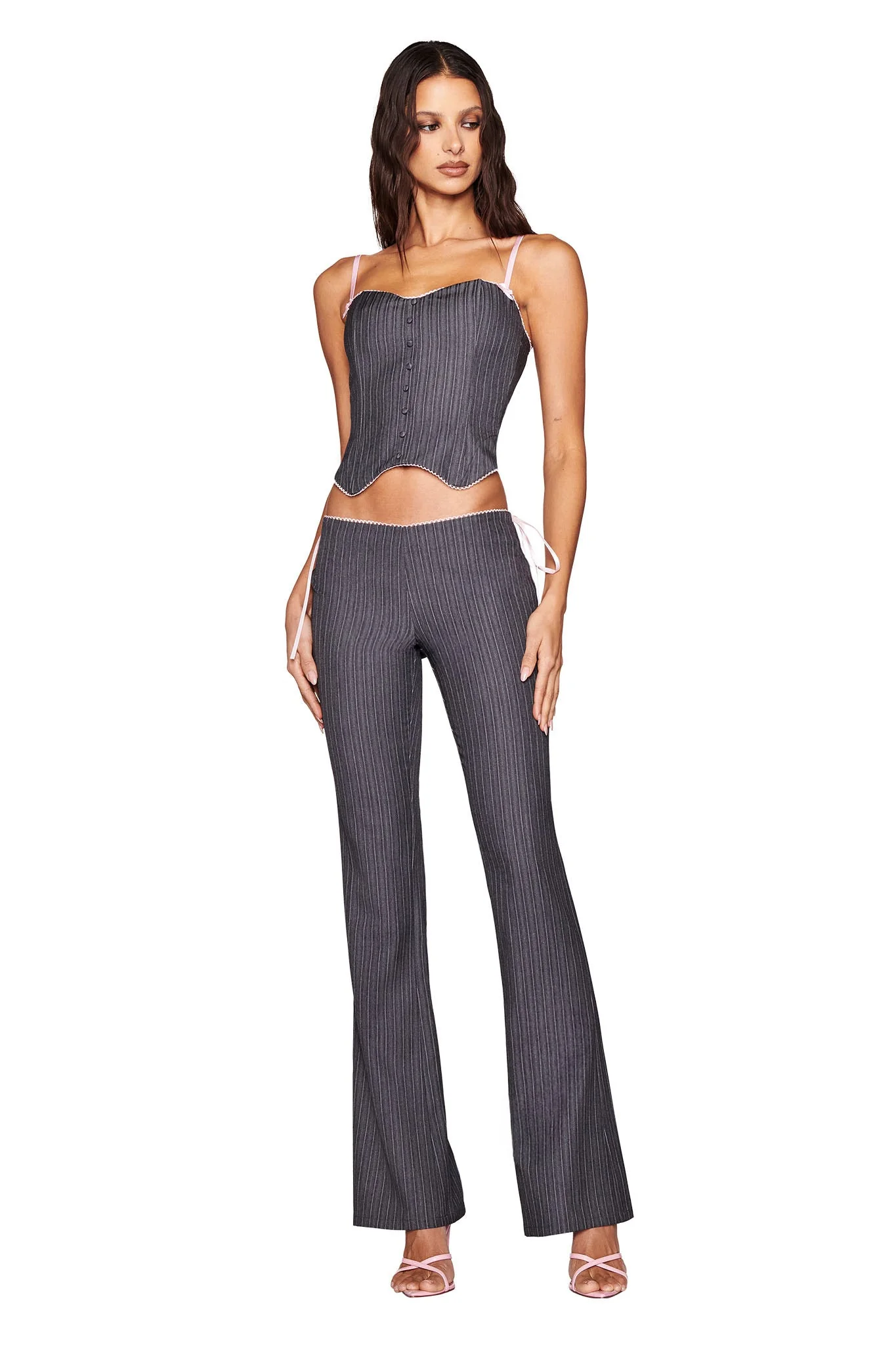FLORIAN PANT - GREY : GREY PINSTRIPE - Image 5