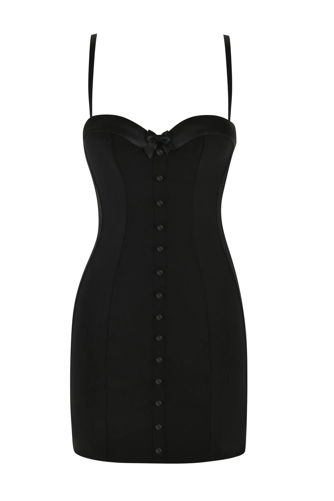 FRANCESCA MINI DRESS - BLACK - Image 6