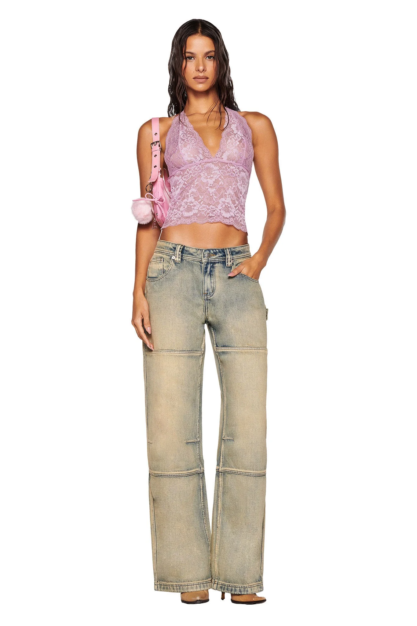 GEM HALTER TOP - PURPLE : LILAC - Image 4