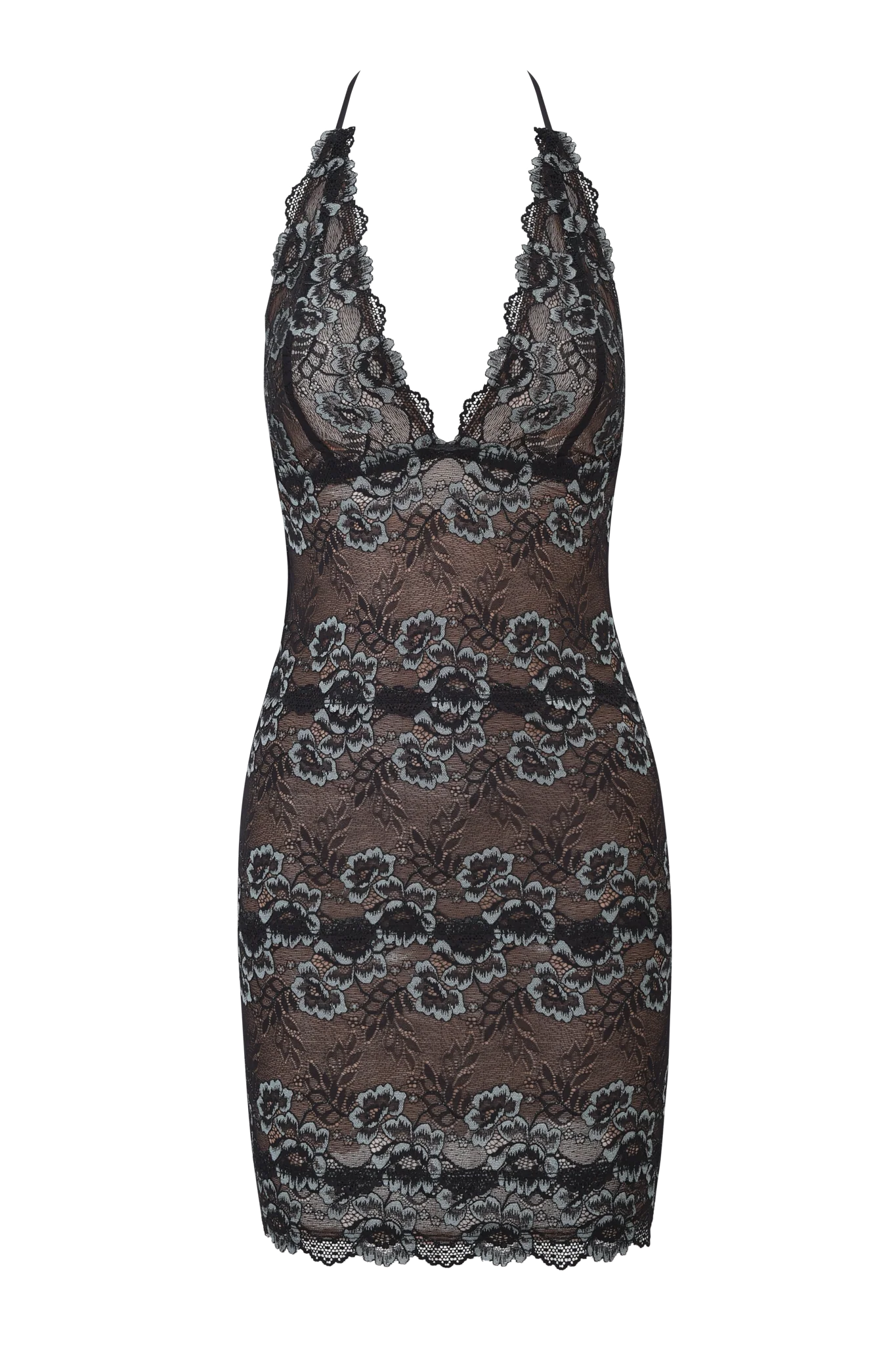 GEM MINI DRESS - BLACK BLUE - Image 6