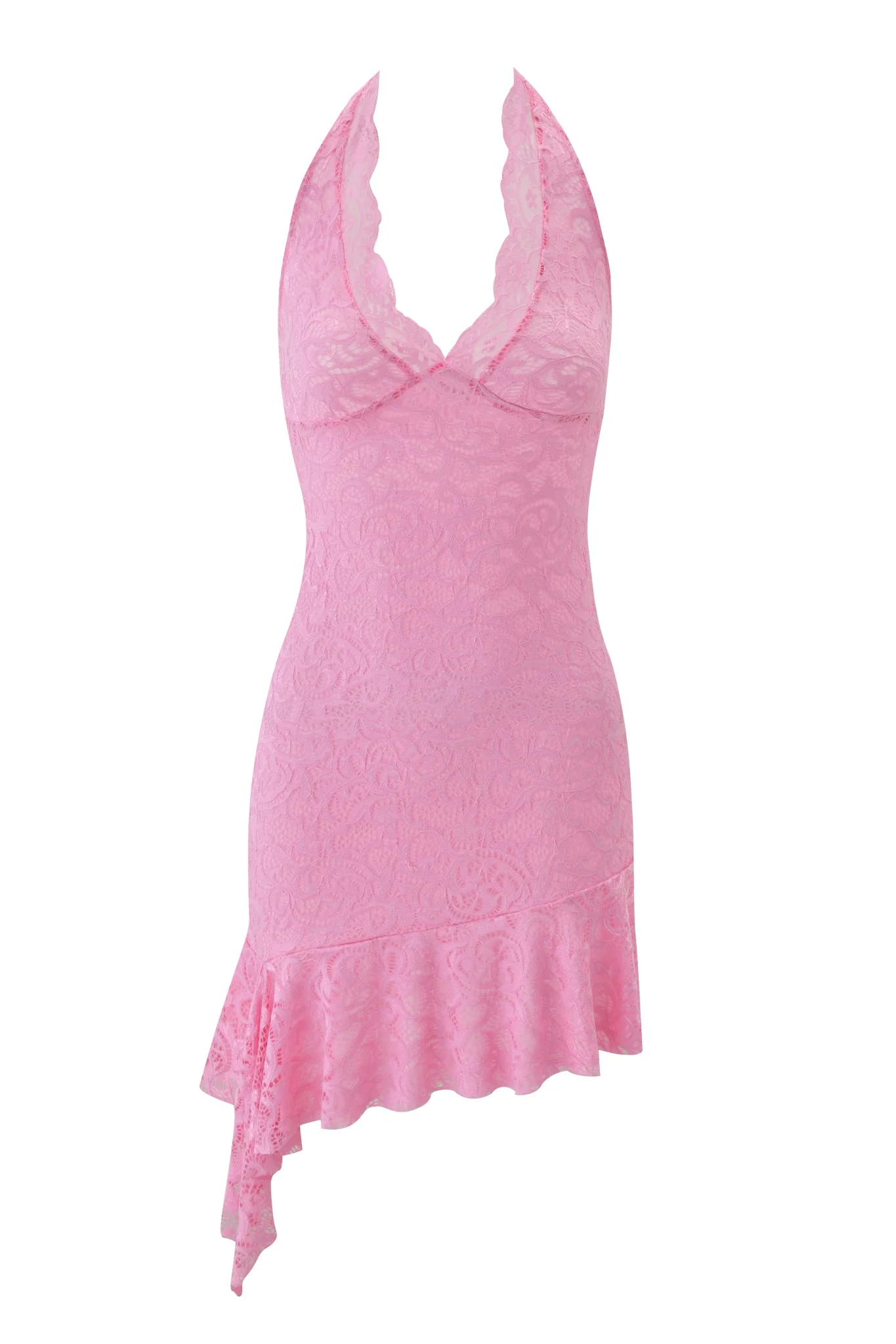 GEMMA HALTER MINI DRESS - BABY PINK - Image 8