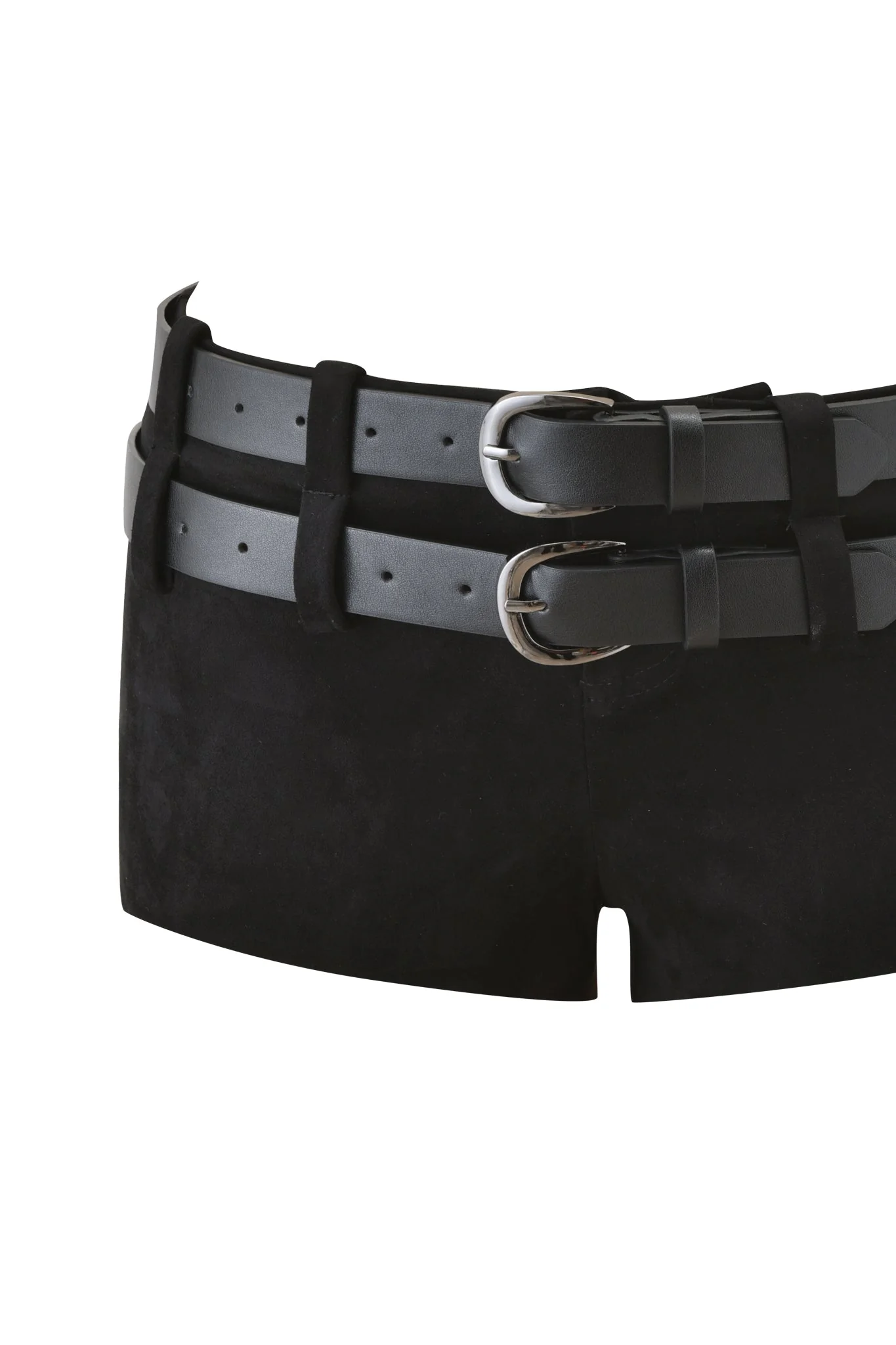 GEORGIA BELTED SHORT - BLACK - Image 10
