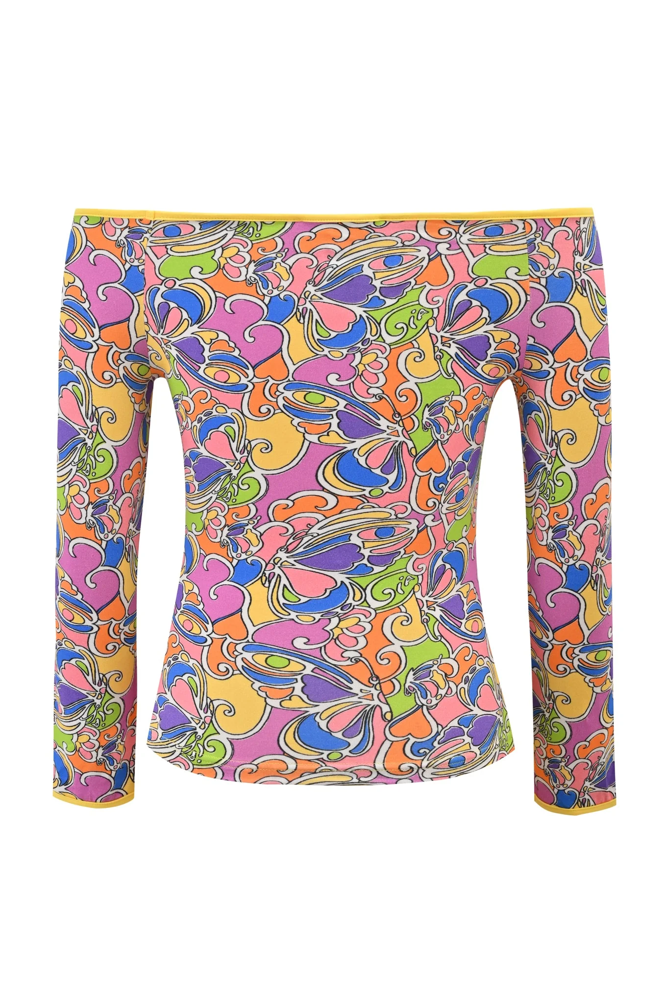 GINNY TOP - TROPICAL BUTTERFLY BLOOM - Image 8